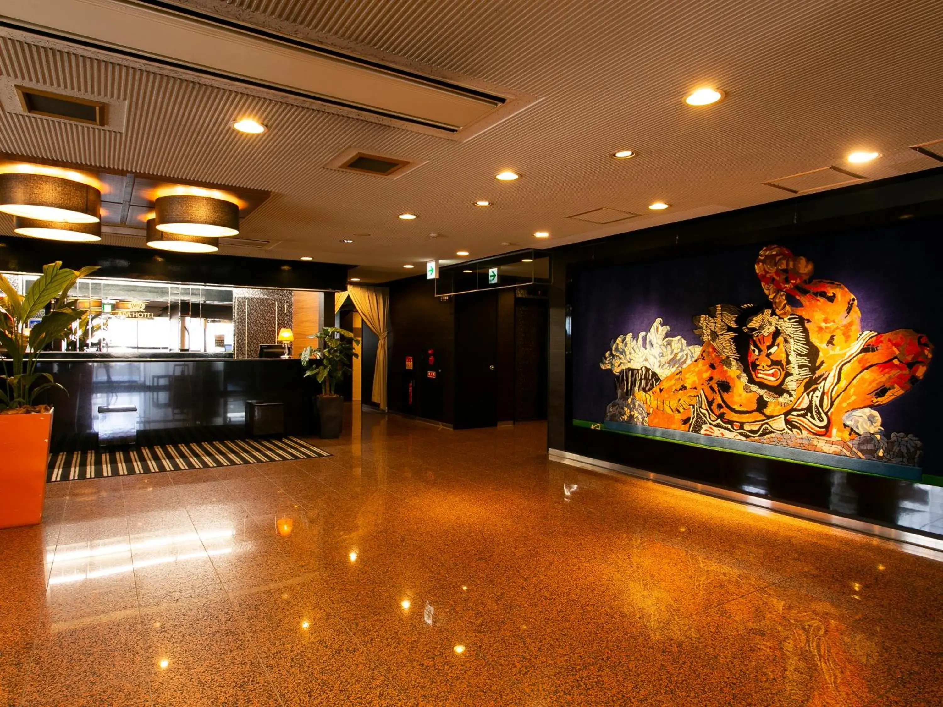 Lobby or reception in Apa Hotel Aomori-Eki Higashi