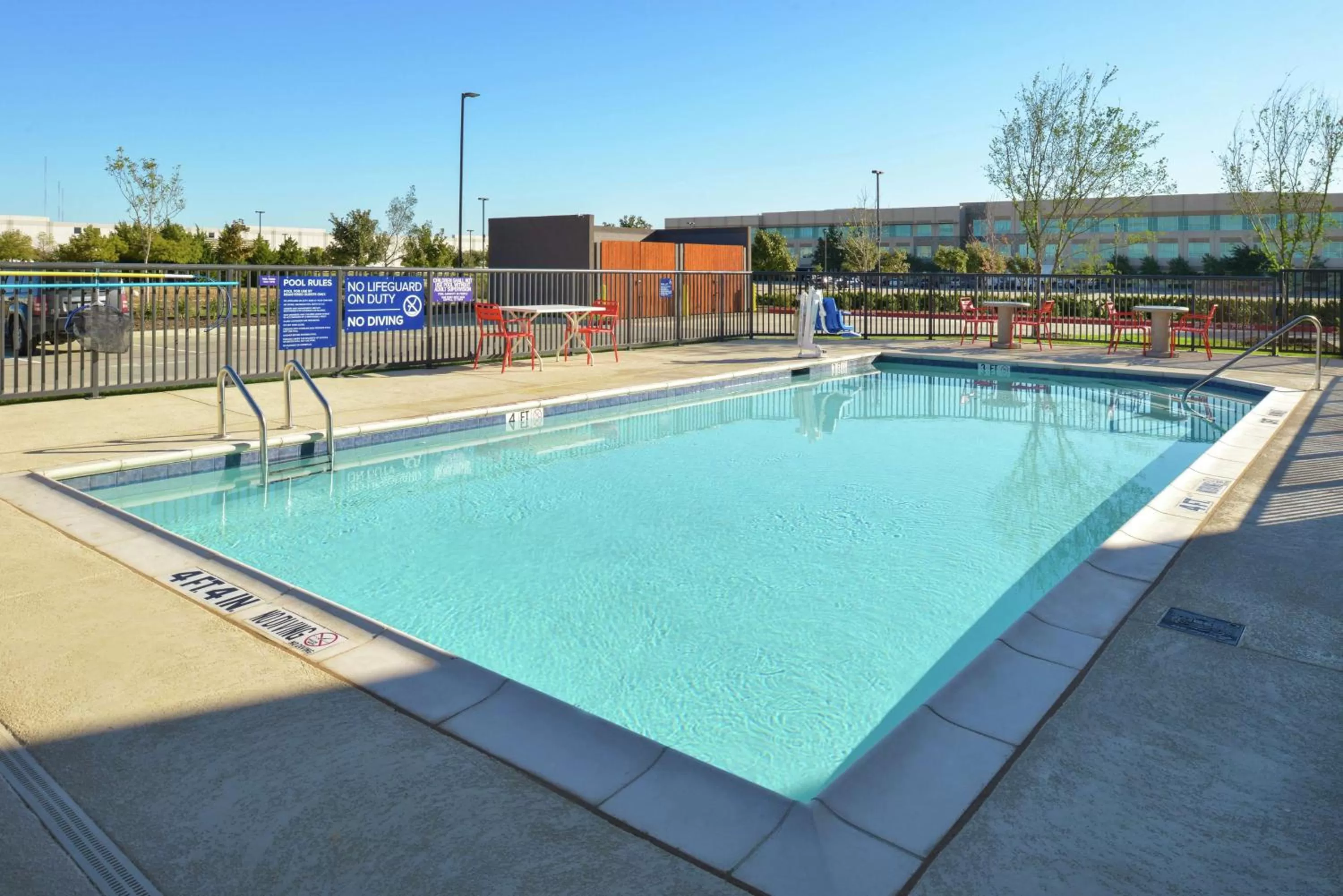 Pool view in Tru By Hilton Coppell DFW Airport North