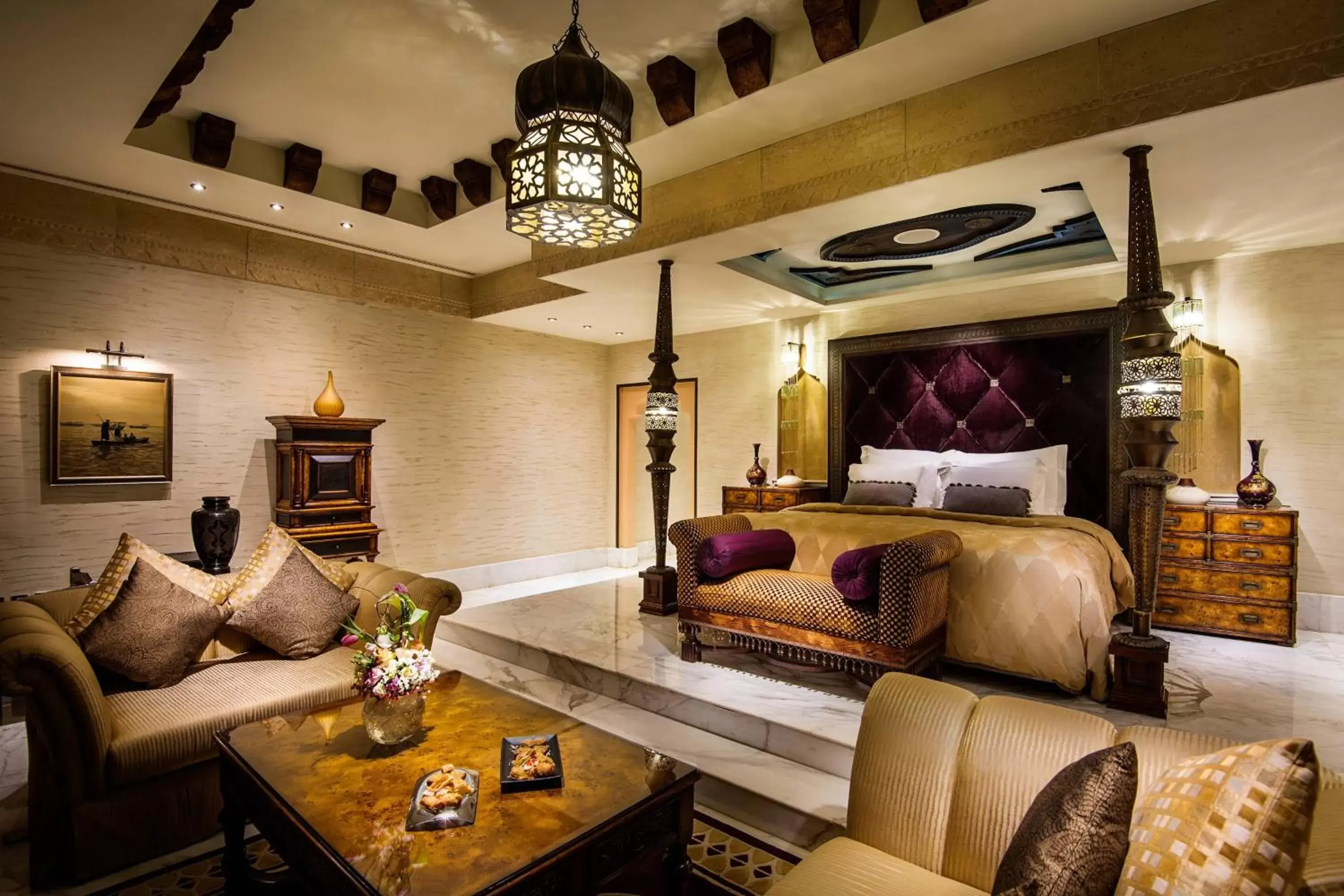 Bedroom, Seating Area in Sharq Village & Spa, a Ritz-Carlton Hotel