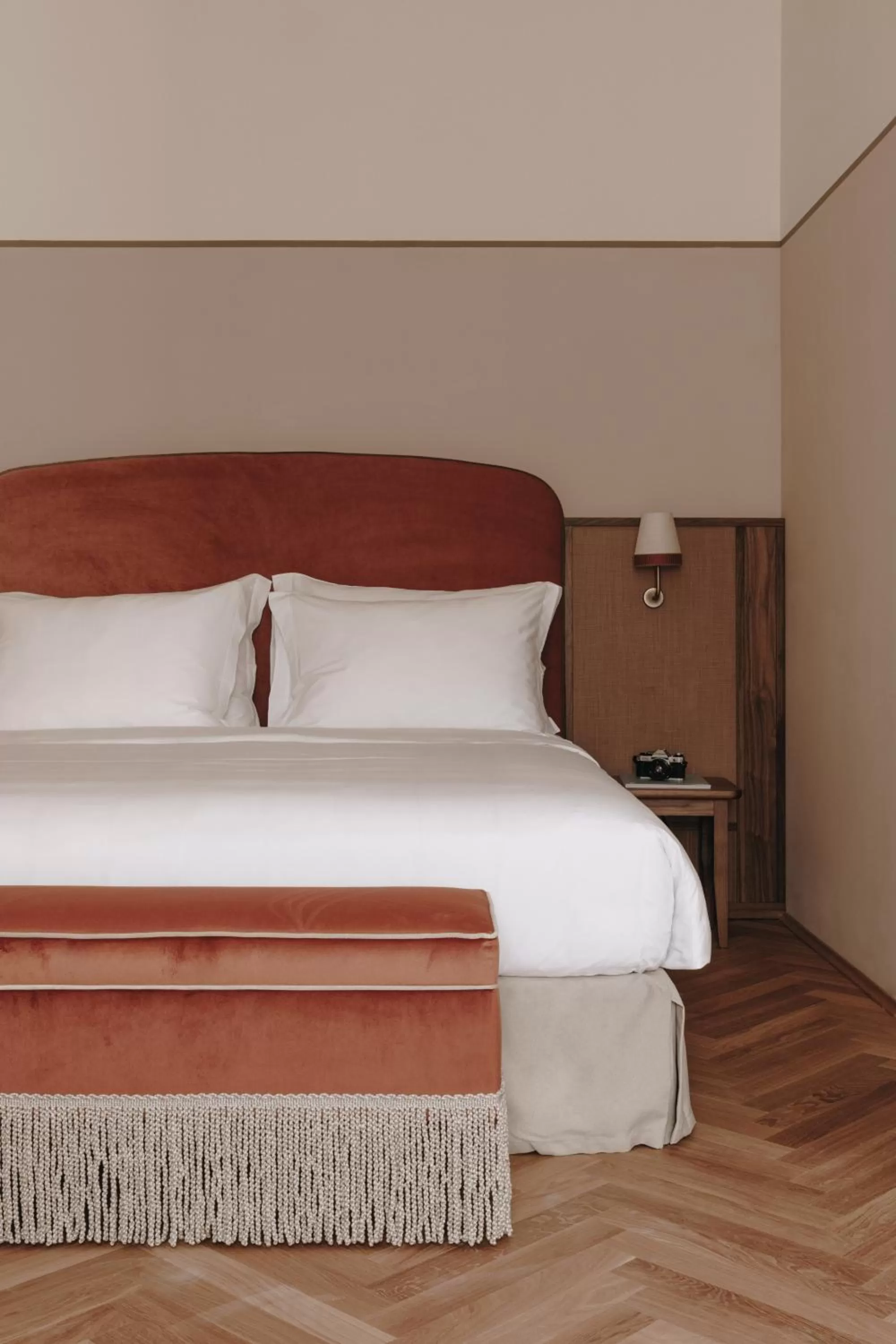 Bedroom, Bed in Parkhotel Mondschein, a Member of Design Hotels