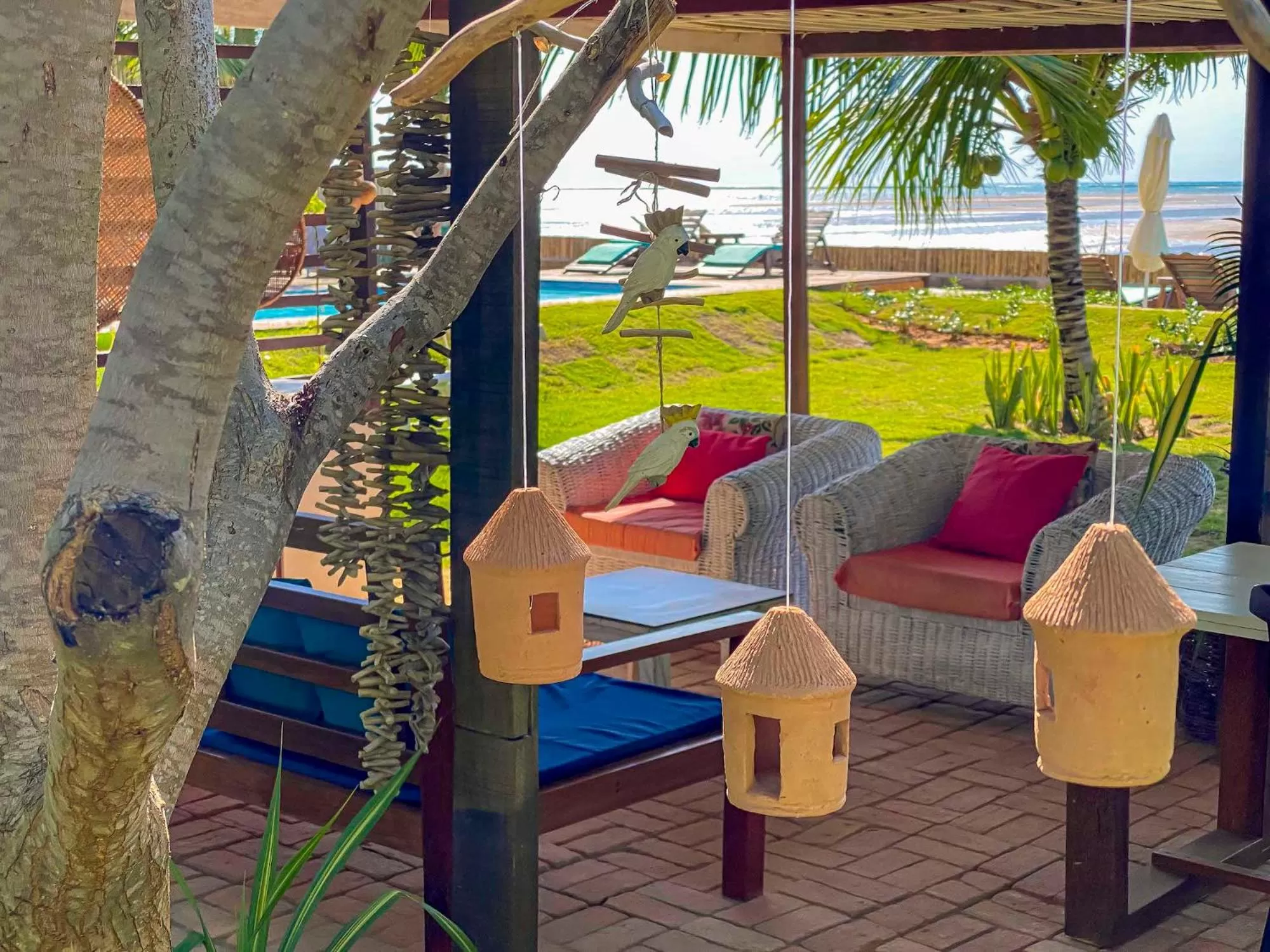 Seating area in Pousada Villa Tatuamunha