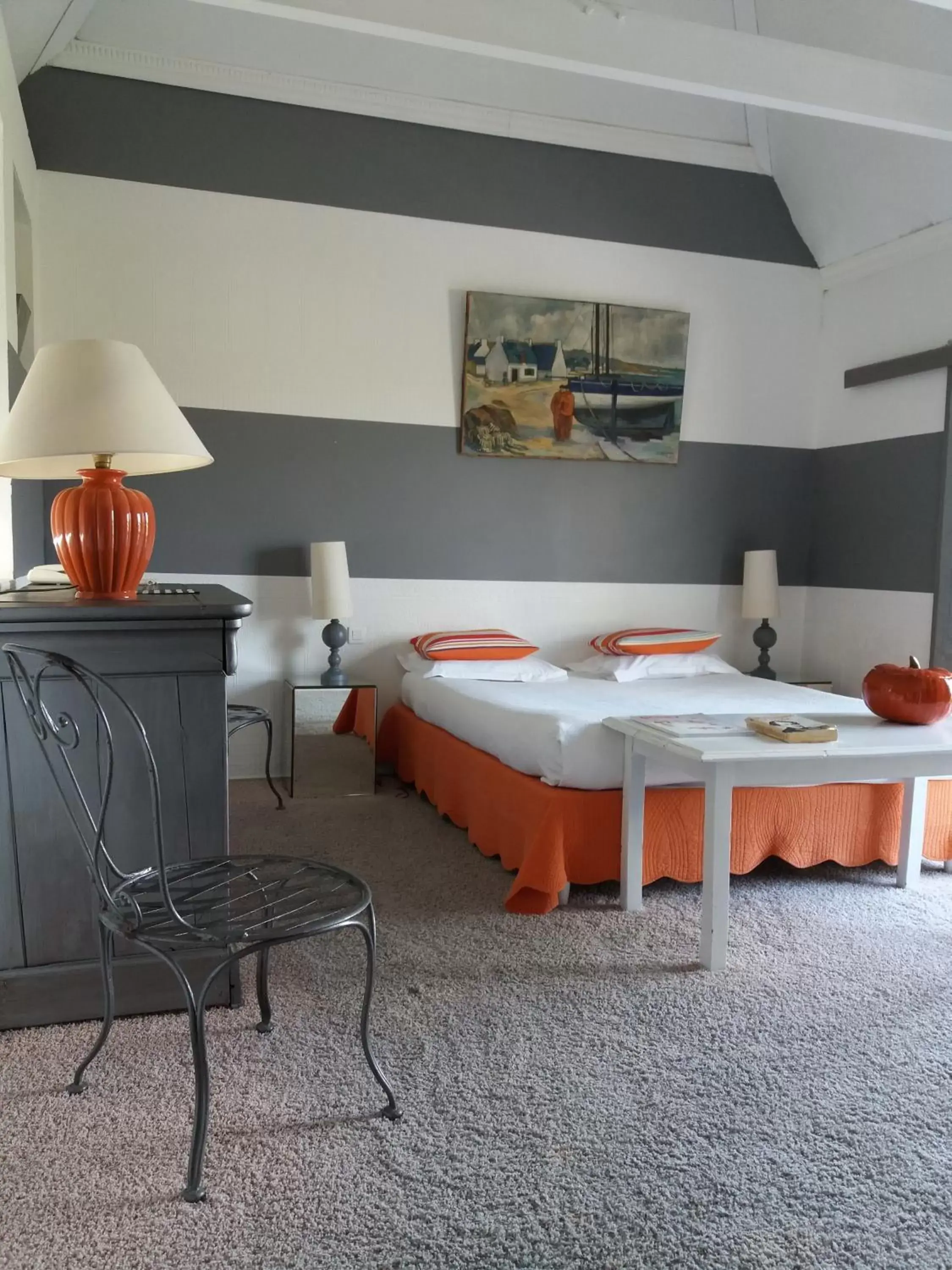 Bedroom in Hotel de Charme Le Sud Bretagne