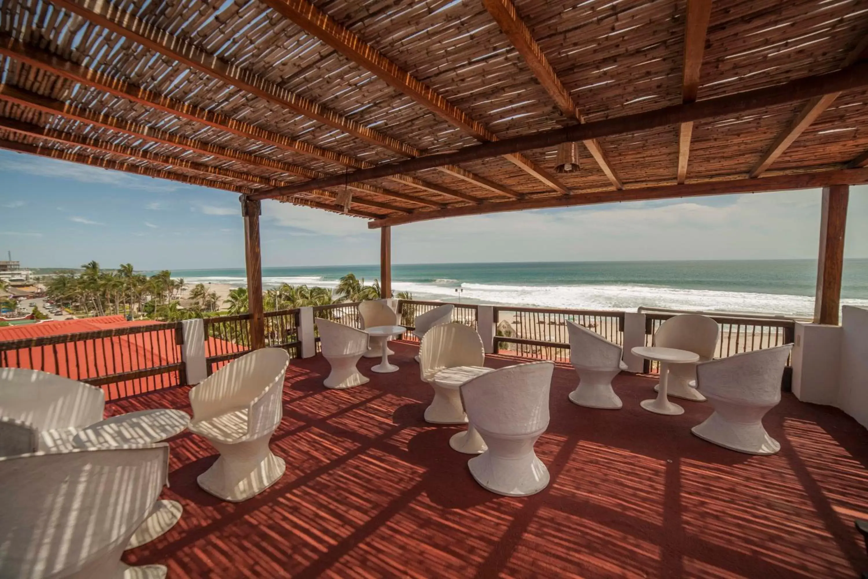 Balcony/Terrace, Banquet Facilities in Bungalows Zicatela