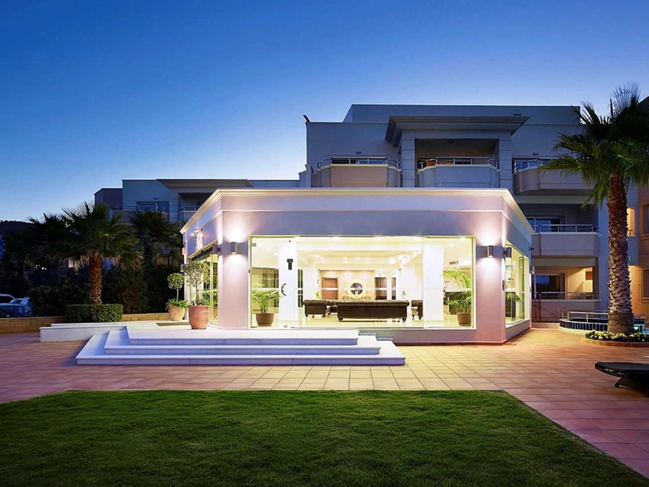 Facade/entrance in Molos Bay Hotel