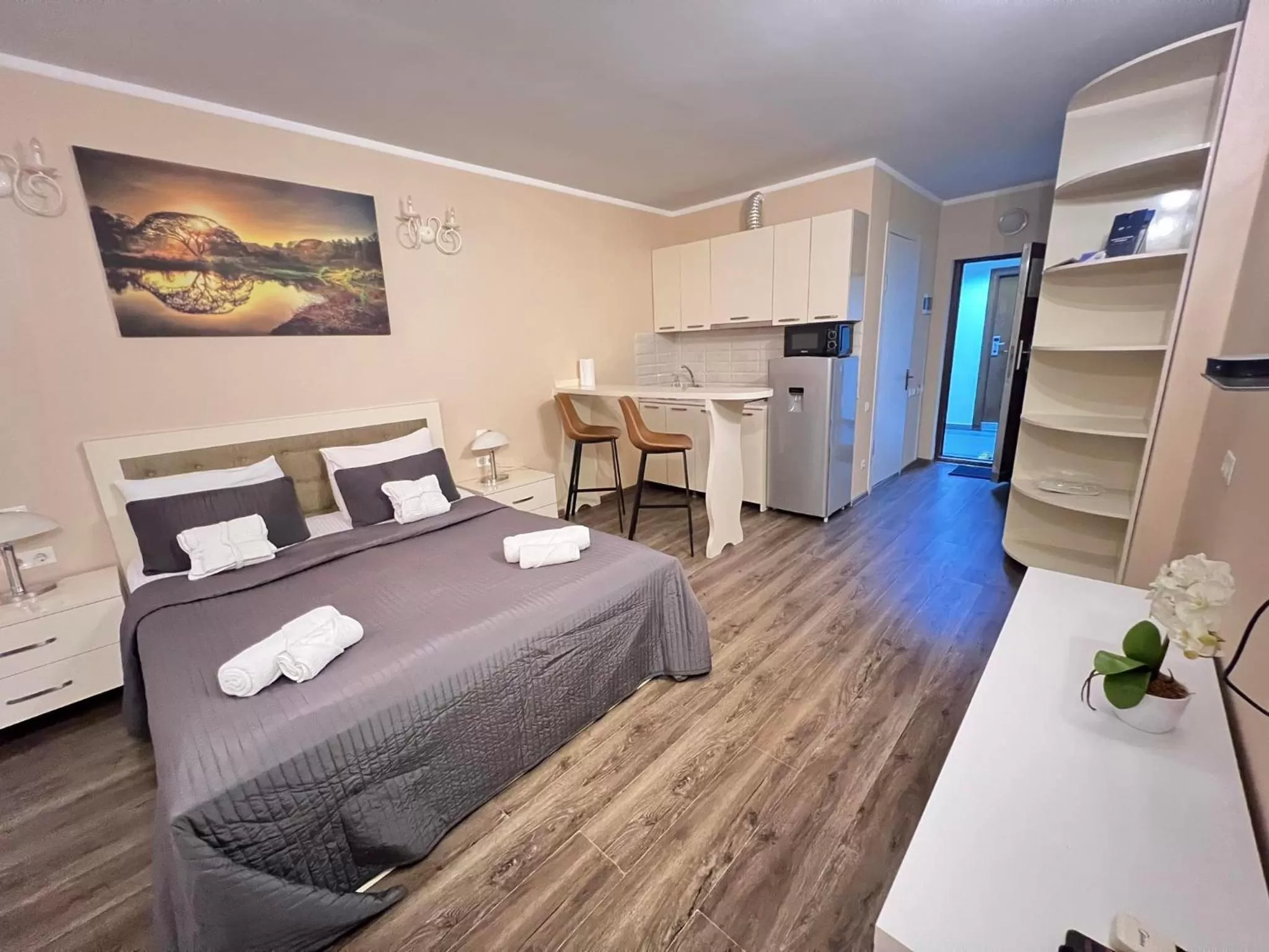 Bed in Holiday Lux Sea Towers Batumi