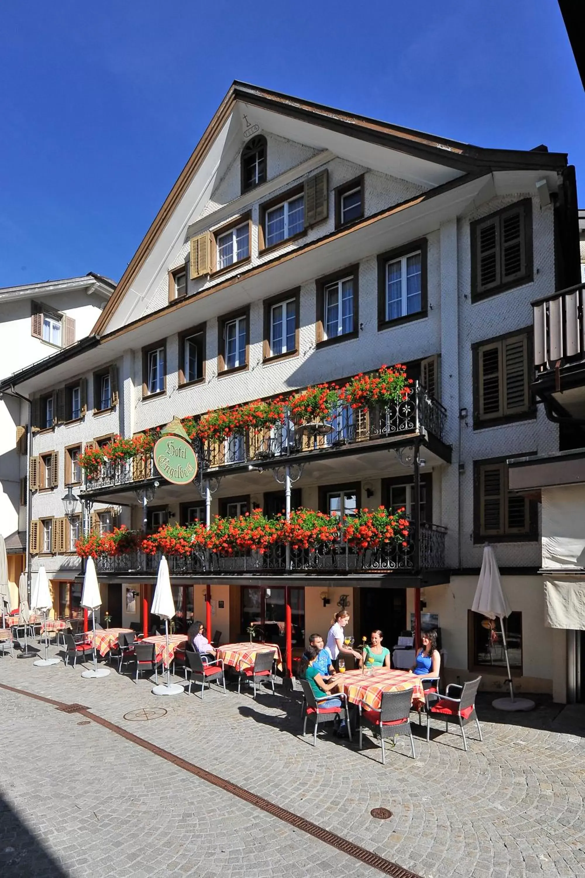 Facade/entrance, Property Building in Hotel Engelberg "das Trail Hotel"