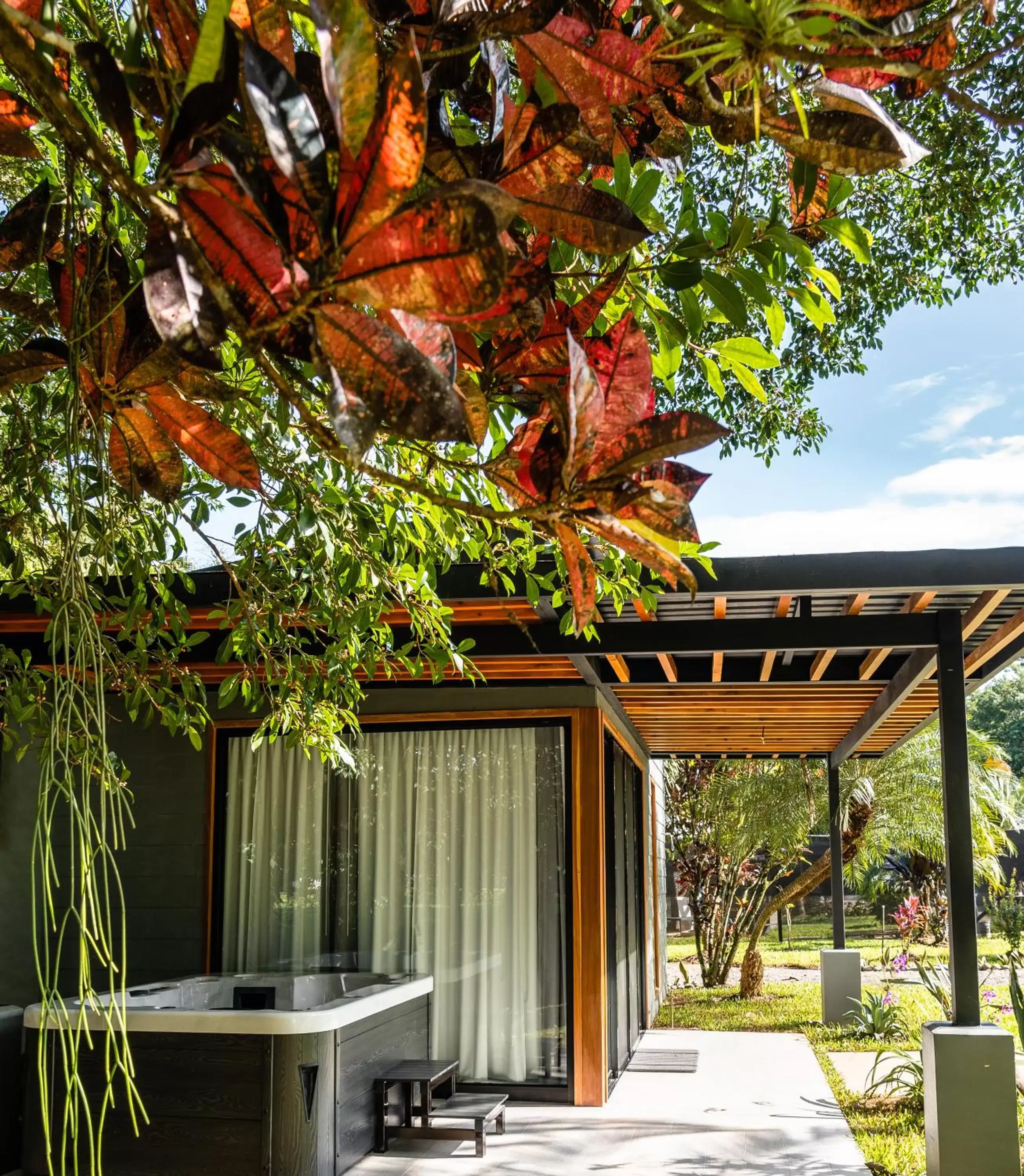 Patio in Noah's Forest Hotel by Tifakara