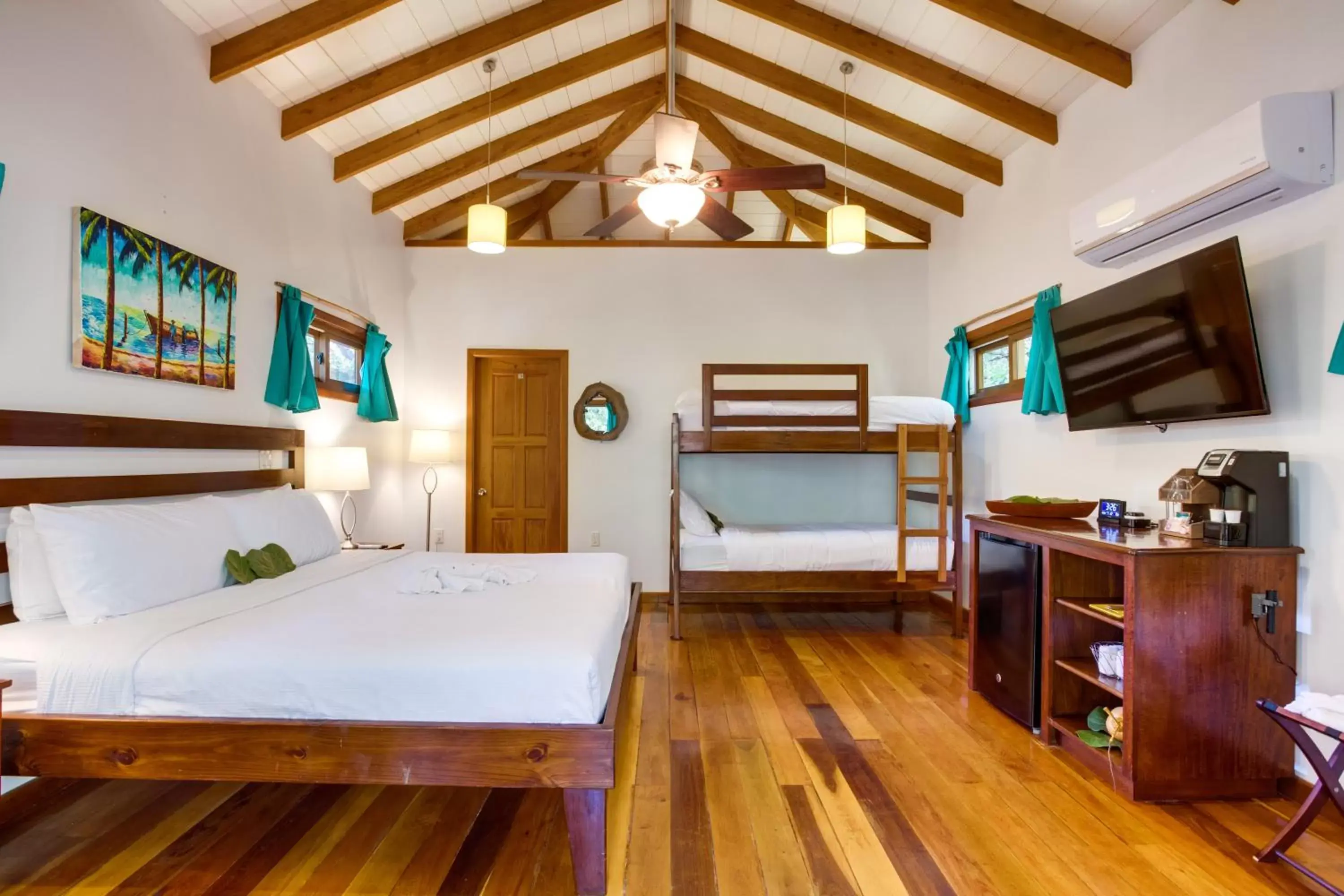 Bed, Bunk Bed in Mariposa Belize Beach Resort