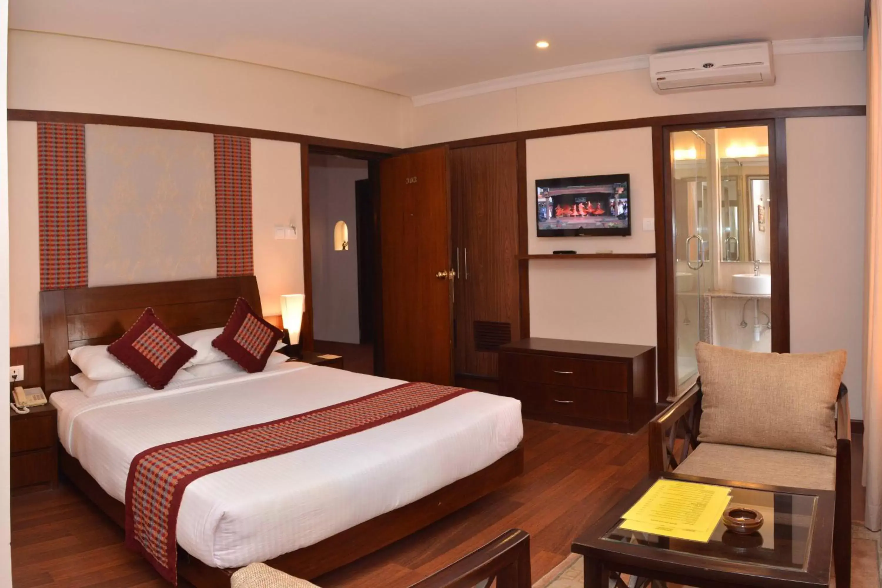 Photo of the whole room, Bed in Hotel Marshyangdi