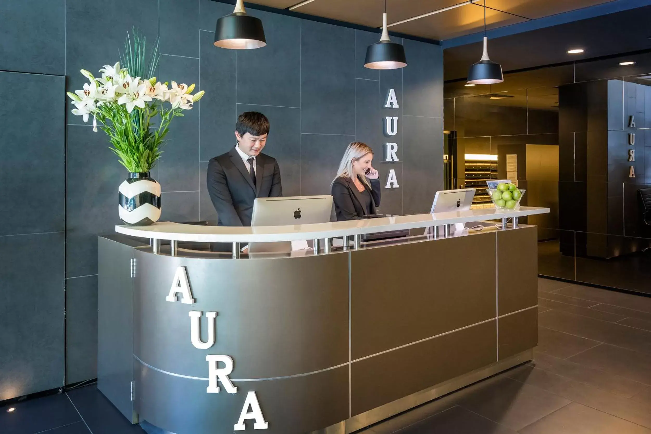 Lobby or reception, Lobby/Reception in Aura on Flinders Serviced Apartments