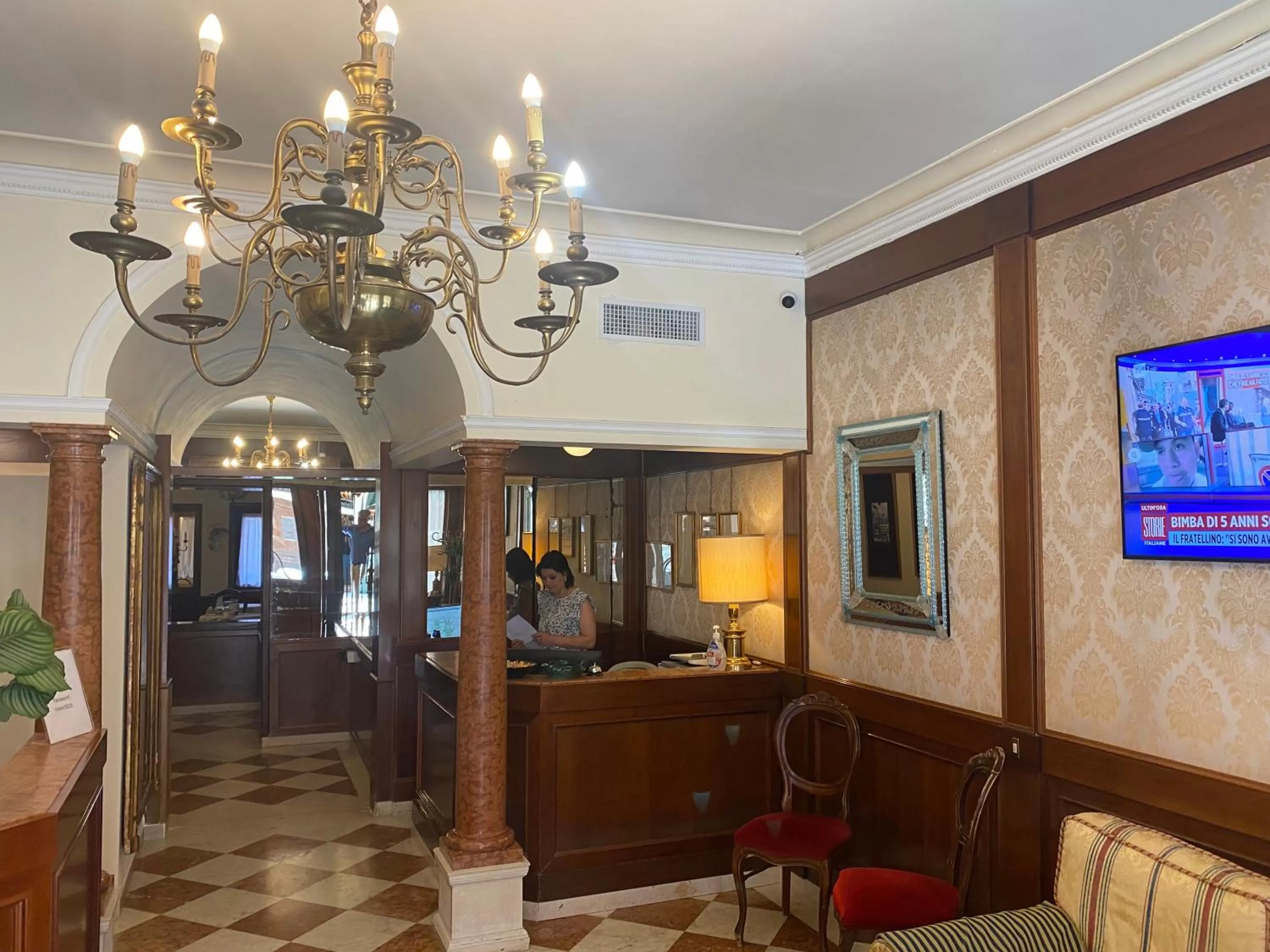 Lobby or reception in Hotel Falier