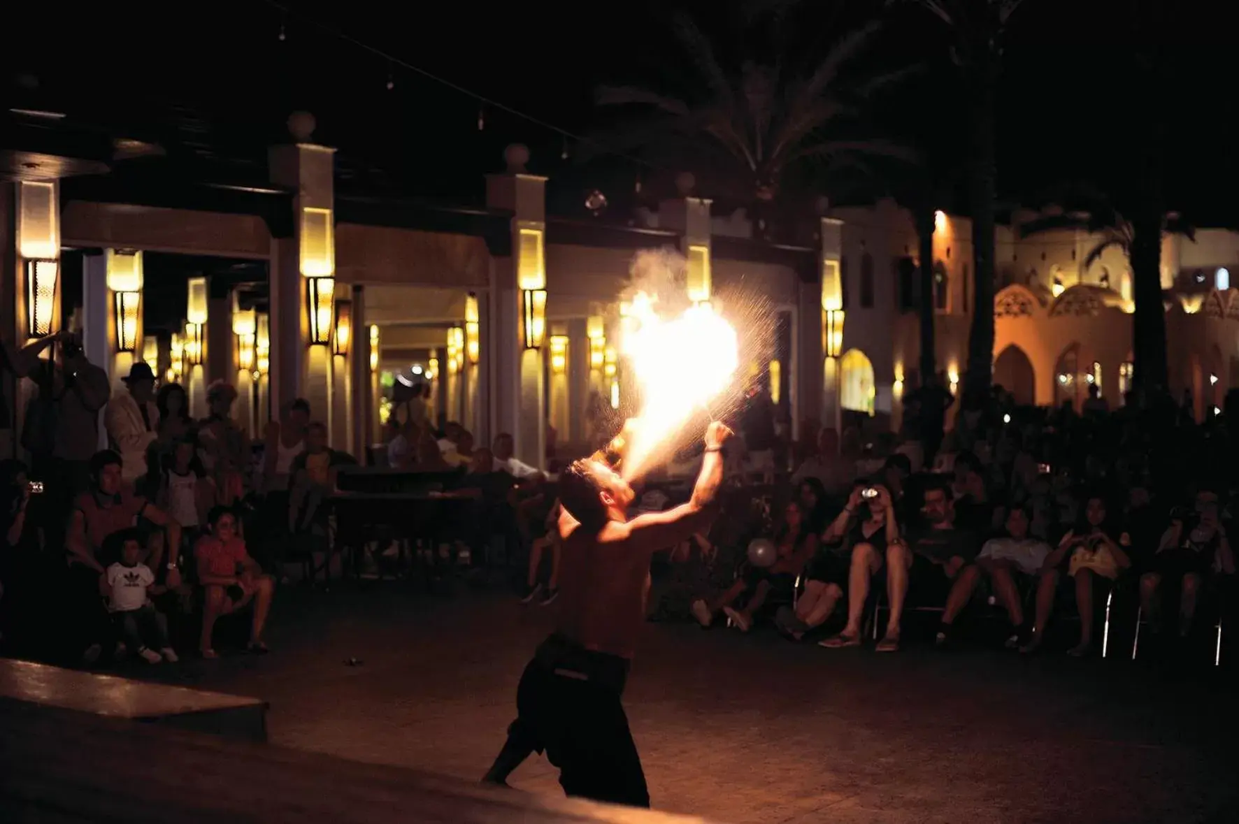 Evening Entertainment in Reef Oasis Beach Aqua Park Resort