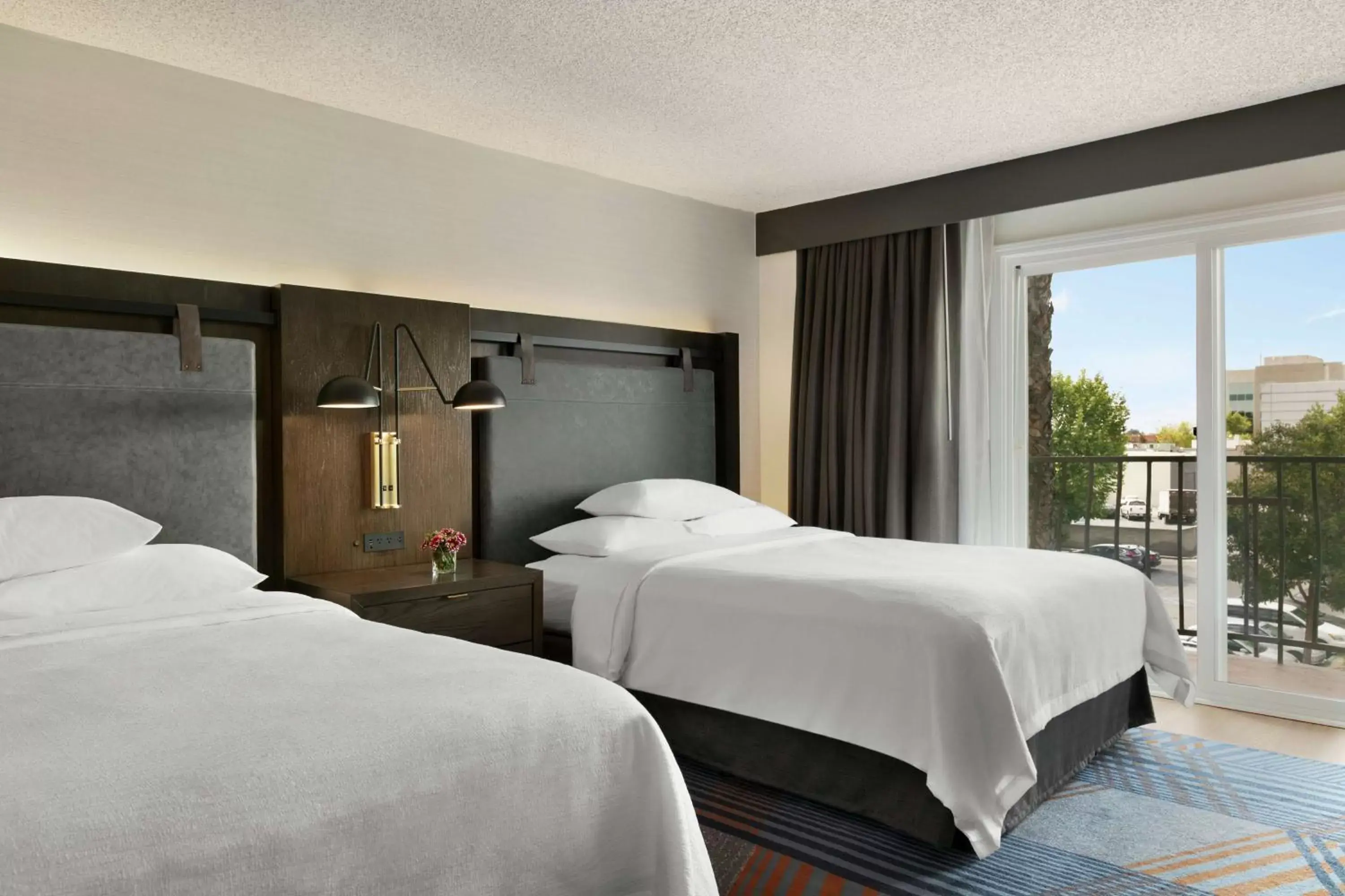 View (from property/room), Bed in Embassy Suites by Hilton Los Angeles Downey