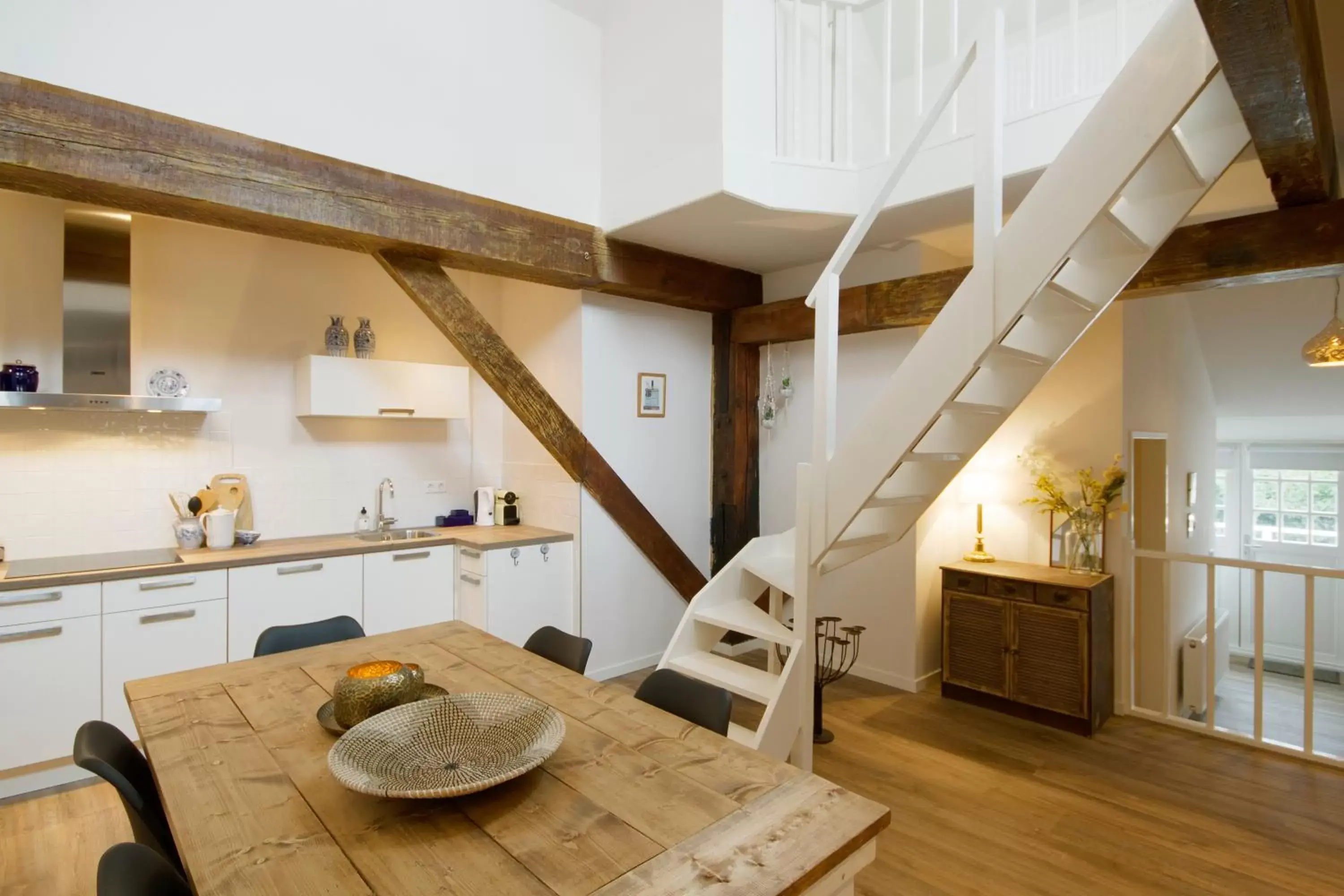 Kitchen or kitchenette, Seating Area in "Karel de Grote" Bergen