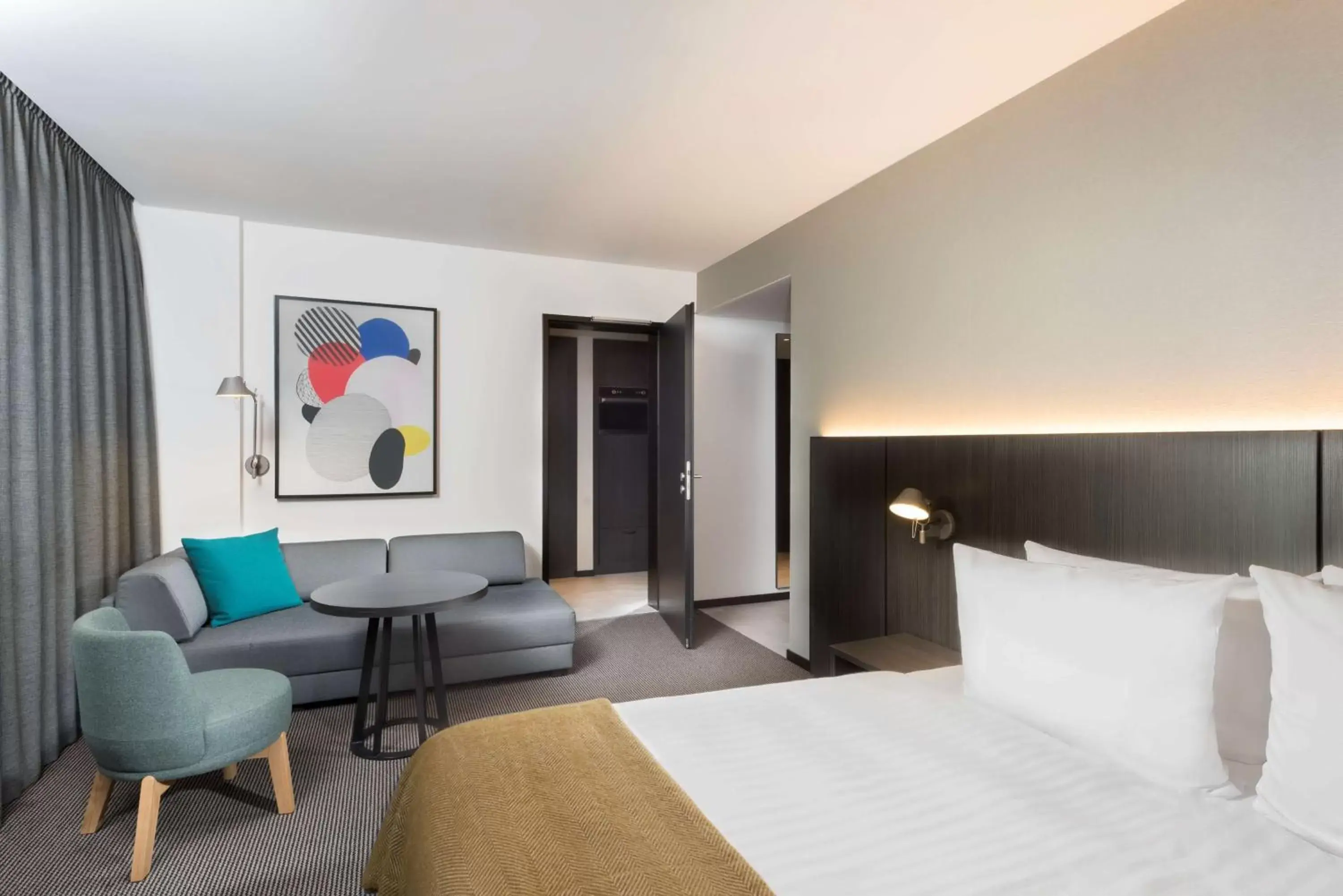 Bedroom in Adina Apartment Hotel Leipzig
