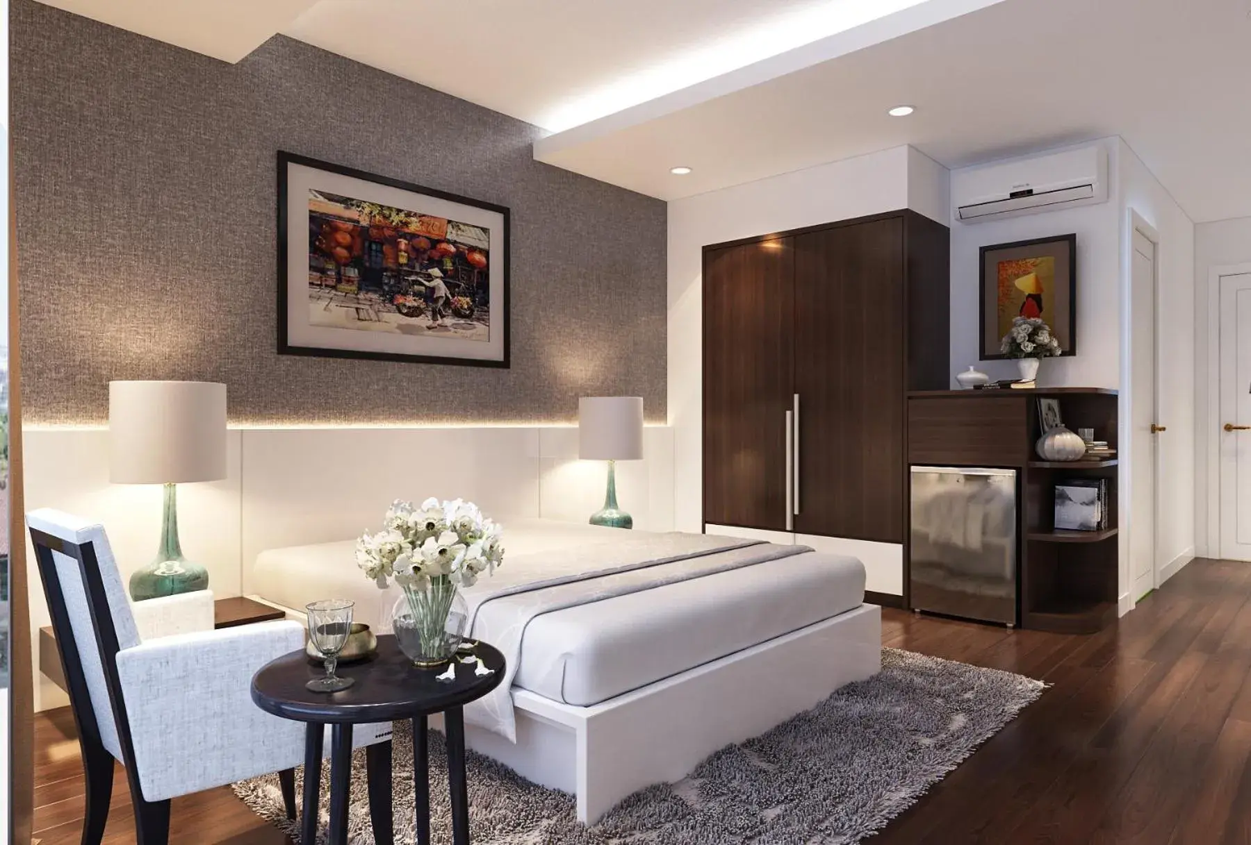 Photo of the whole room, Bed in Ha Noi Hotel near Tan Son Nhat International Airport Photo of the whole room, Bed in Ha Noi Hotel near Tan Son Nhat International Airport