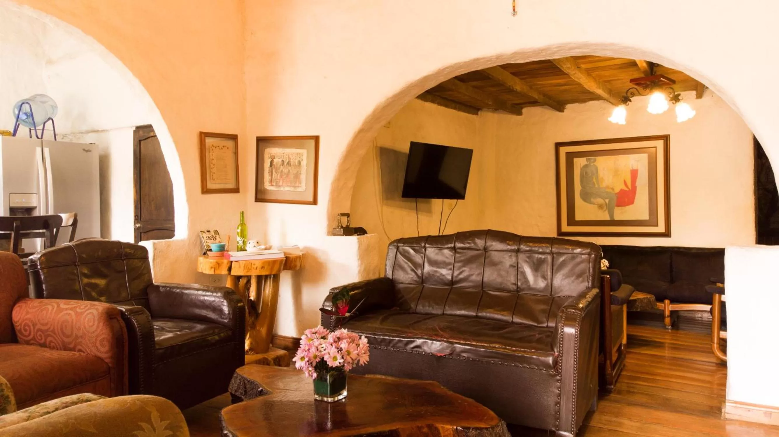 Communal lounge/ TV room in Finca Campestre La Adelita B&B