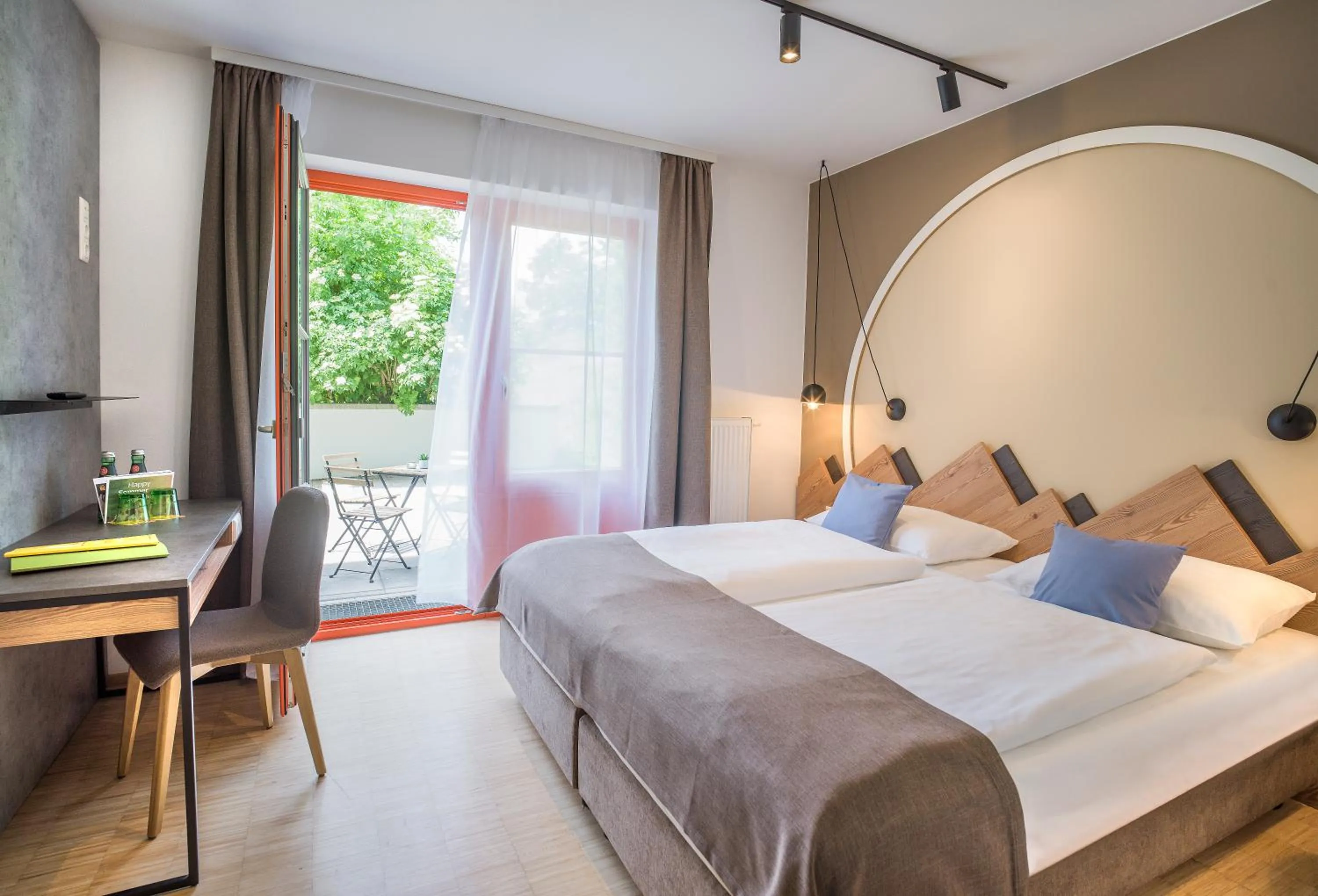 Photo of the whole room, Bed in JUFA Hotel Wipptal