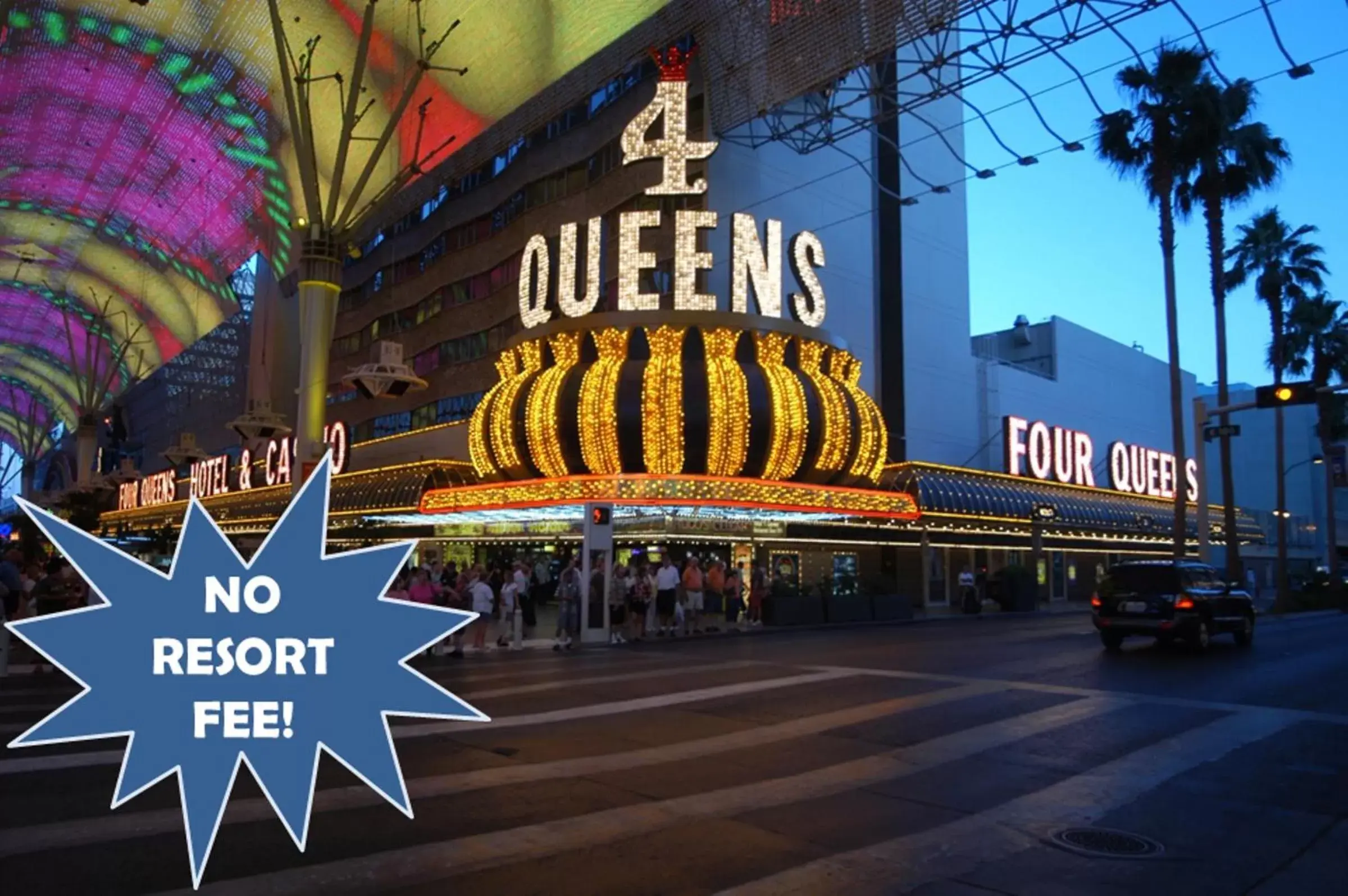 Facade/entrance, Property Logo/Sign in Four Queens Hotel and Casino