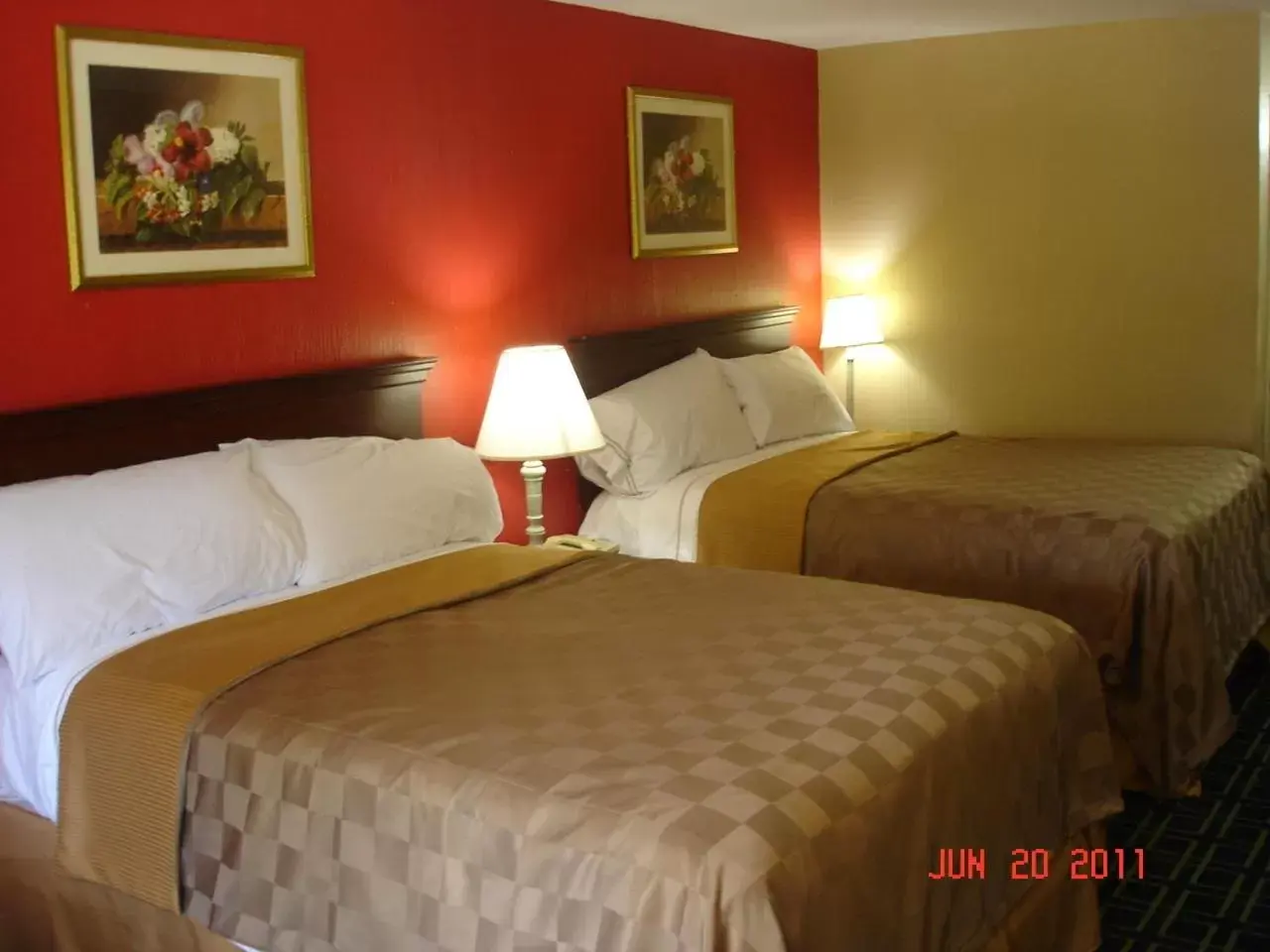 Bed in Motel 6-Freeport, TX