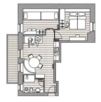 Floor Plan in Hotel Vallechiara