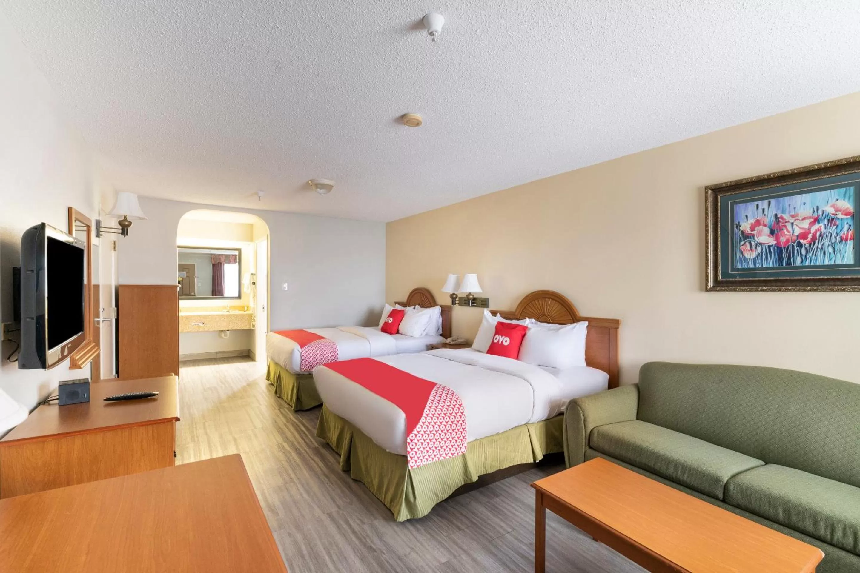 Queen Room with Two Queen Beds in Red Roof Inn Stafford, TX