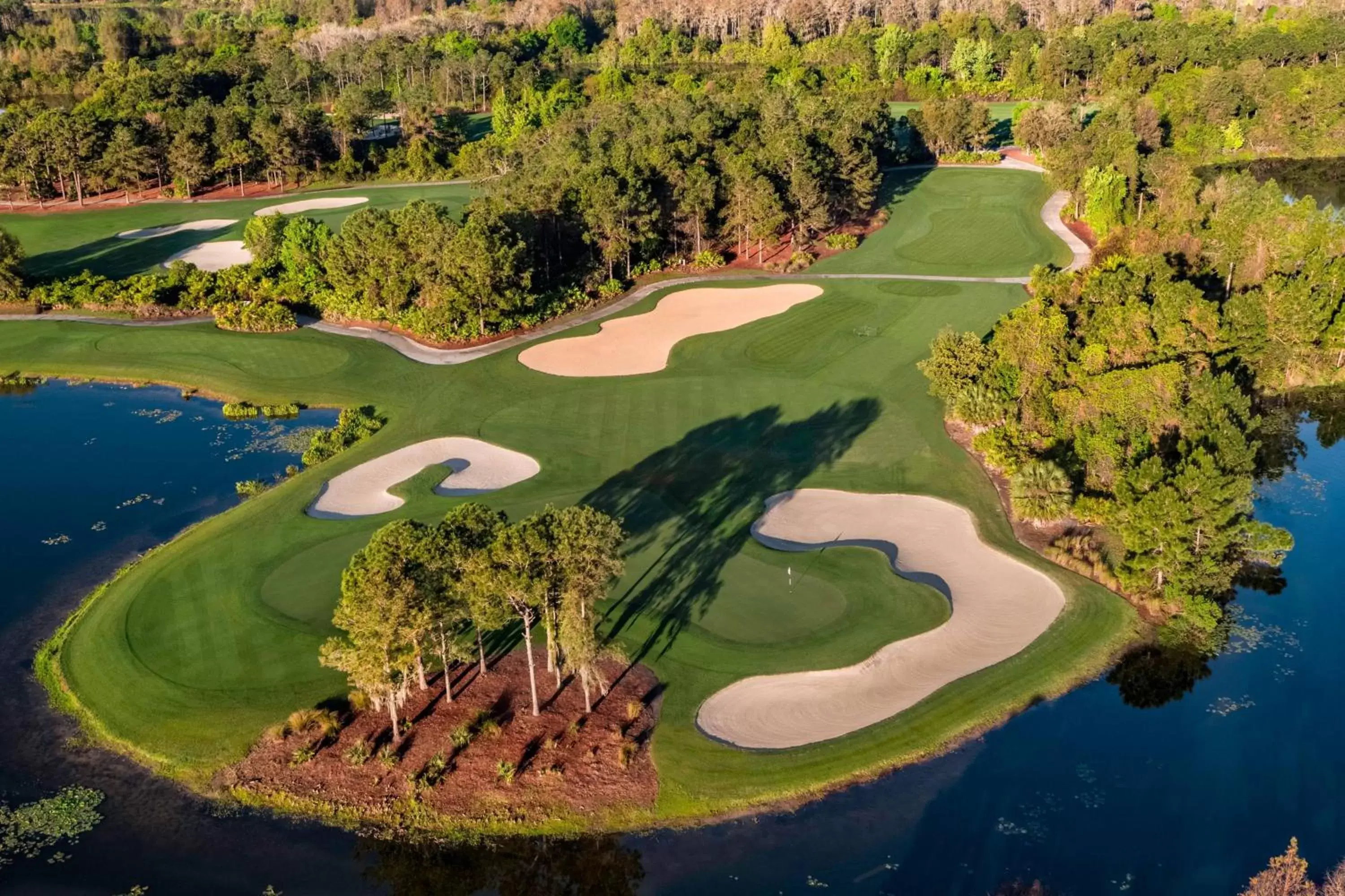 Golfcourse, Bird's-eye View in The Ritz-Carlton Orlando, Grande Lakes
