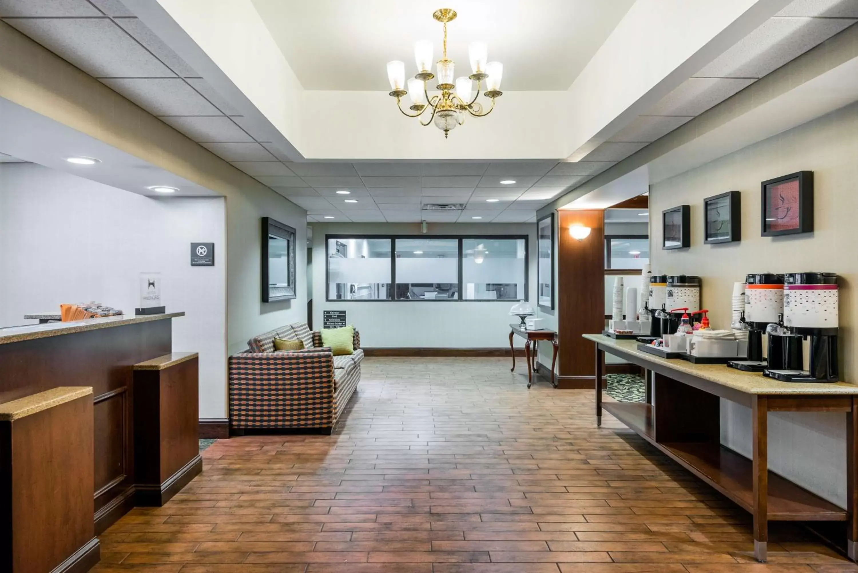 Lobby or reception, Lobby/Reception in Hampton Inn Roanoke/Hollins - I-81