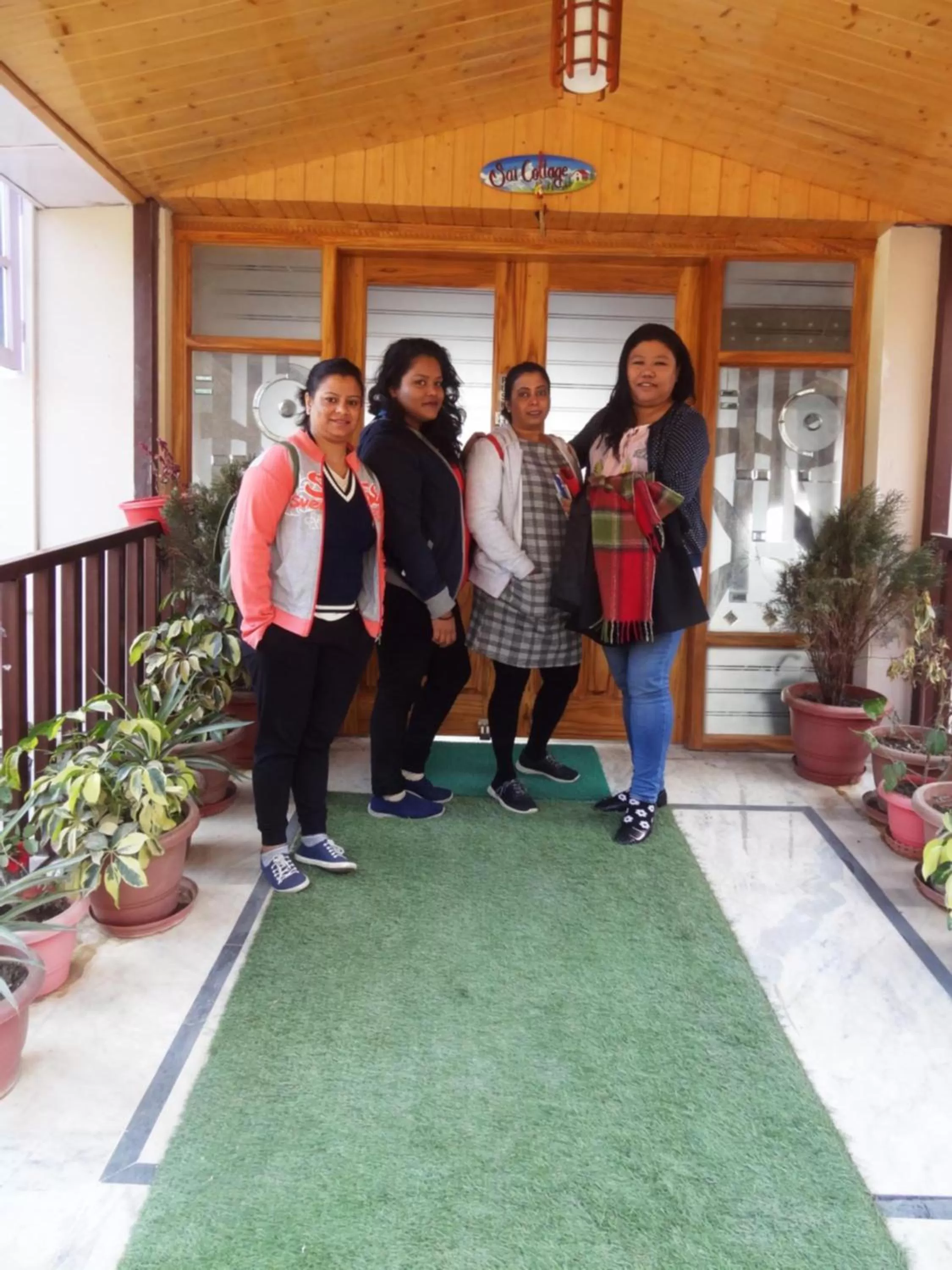group of guests in Sai Cottage Shimla