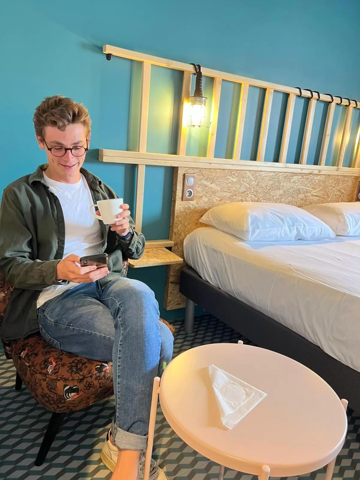 Bedroom, Bed in Birgit Hôtel Le Havre Centre