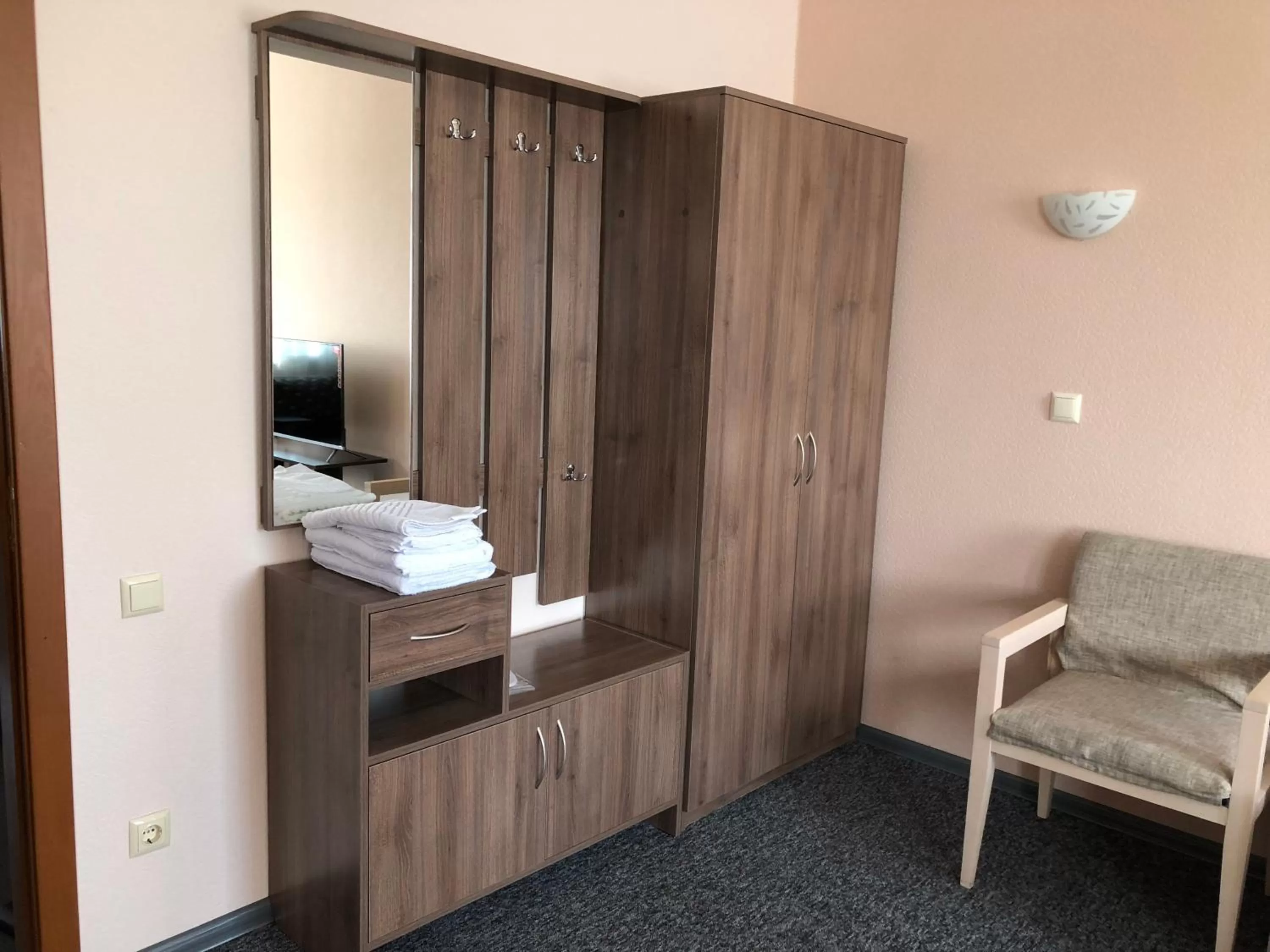 TV/Entertainment Center in Mini Hotel on Brovarskaya