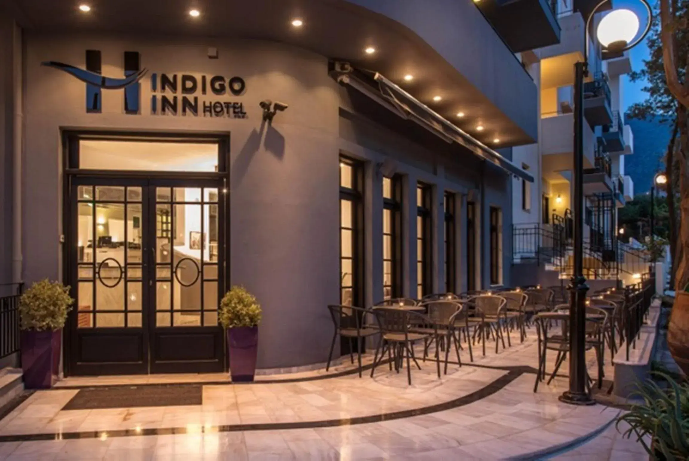 Facade/entrance in Indigo Inn