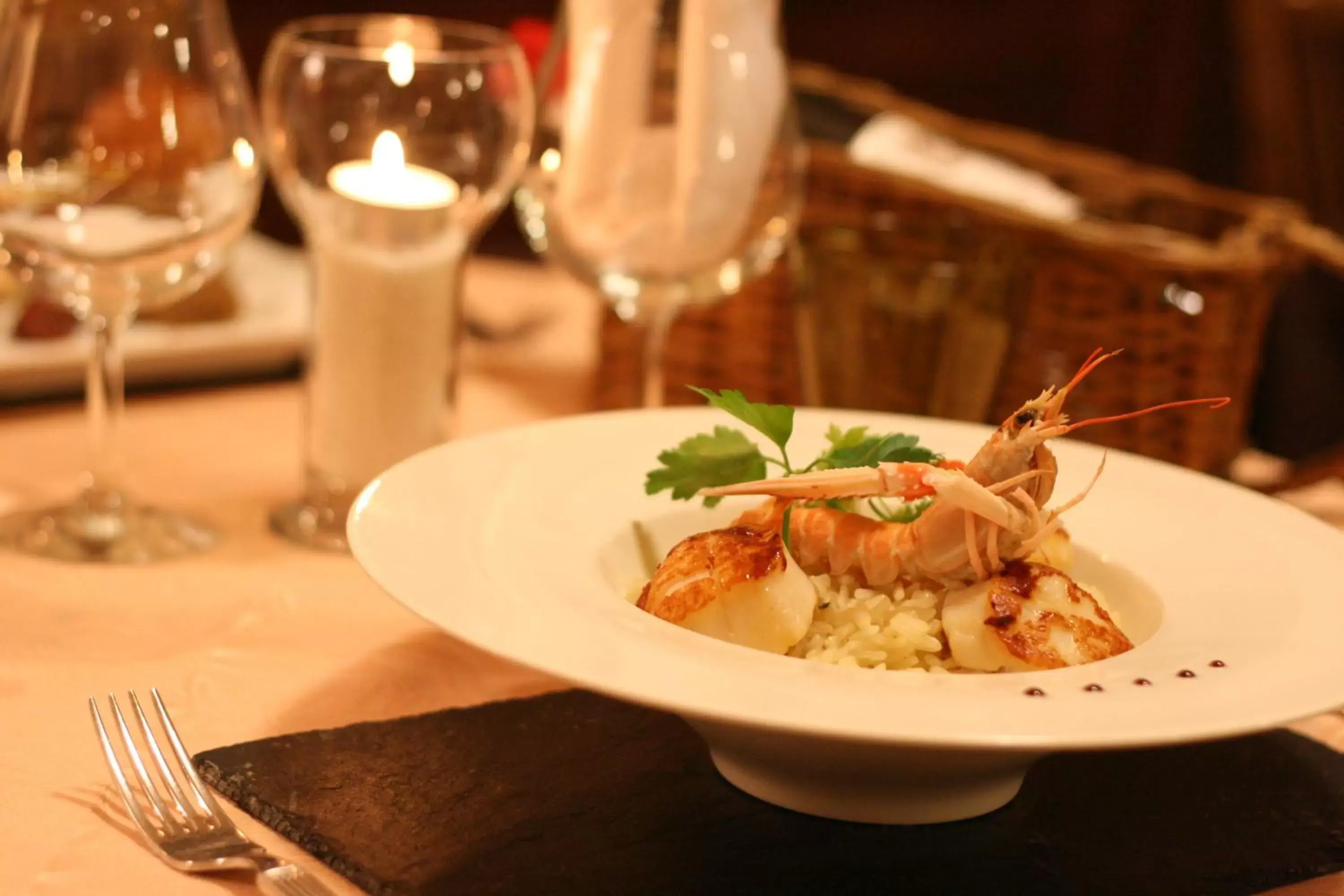 Food close-up in Hôtel Aster Restaurant Aux Arcades