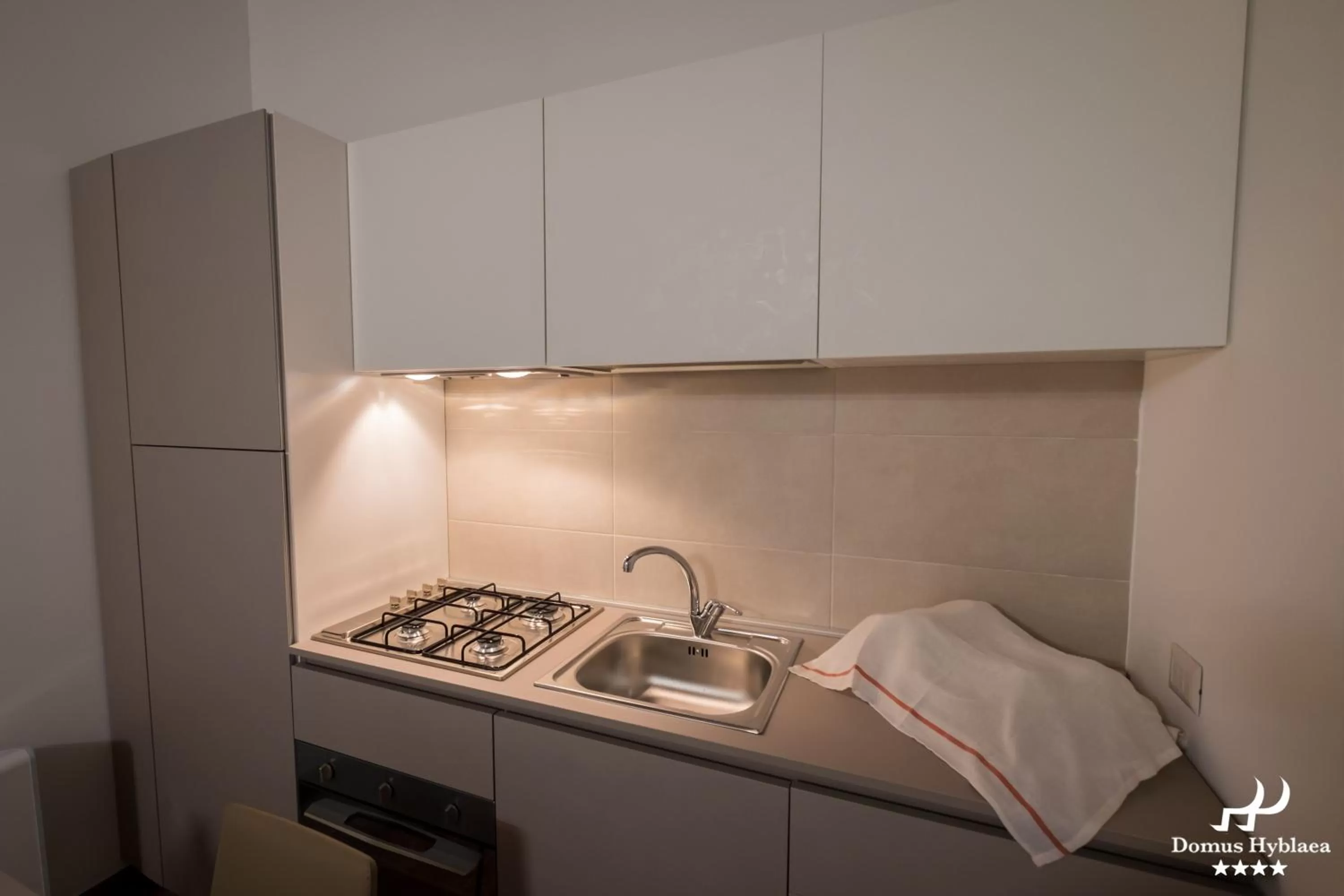 Kitchen or kitchenette in Domus Hyblaea Resort