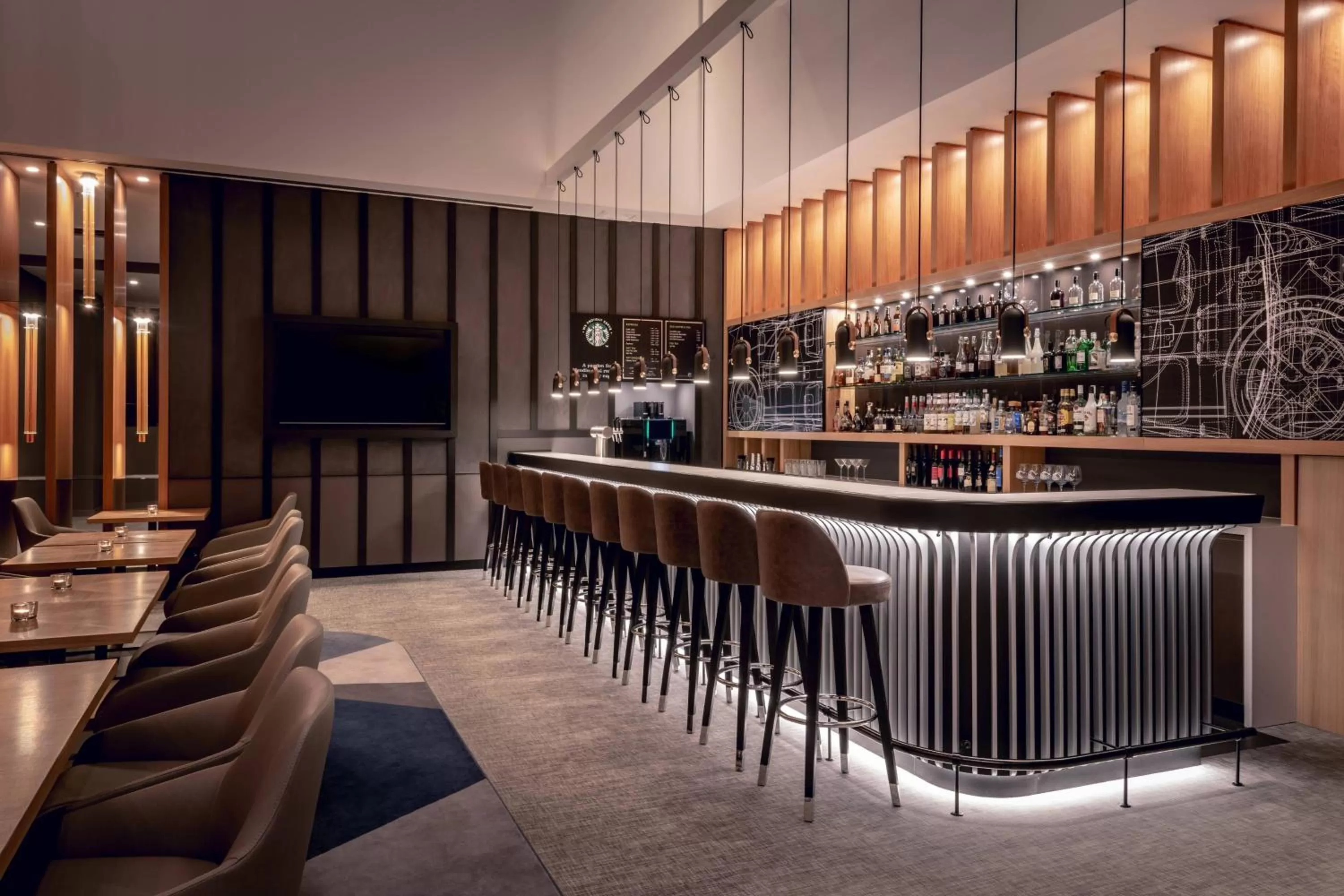 Lounge or bar in Stuttgart Marriott Hotel Sindelfingen