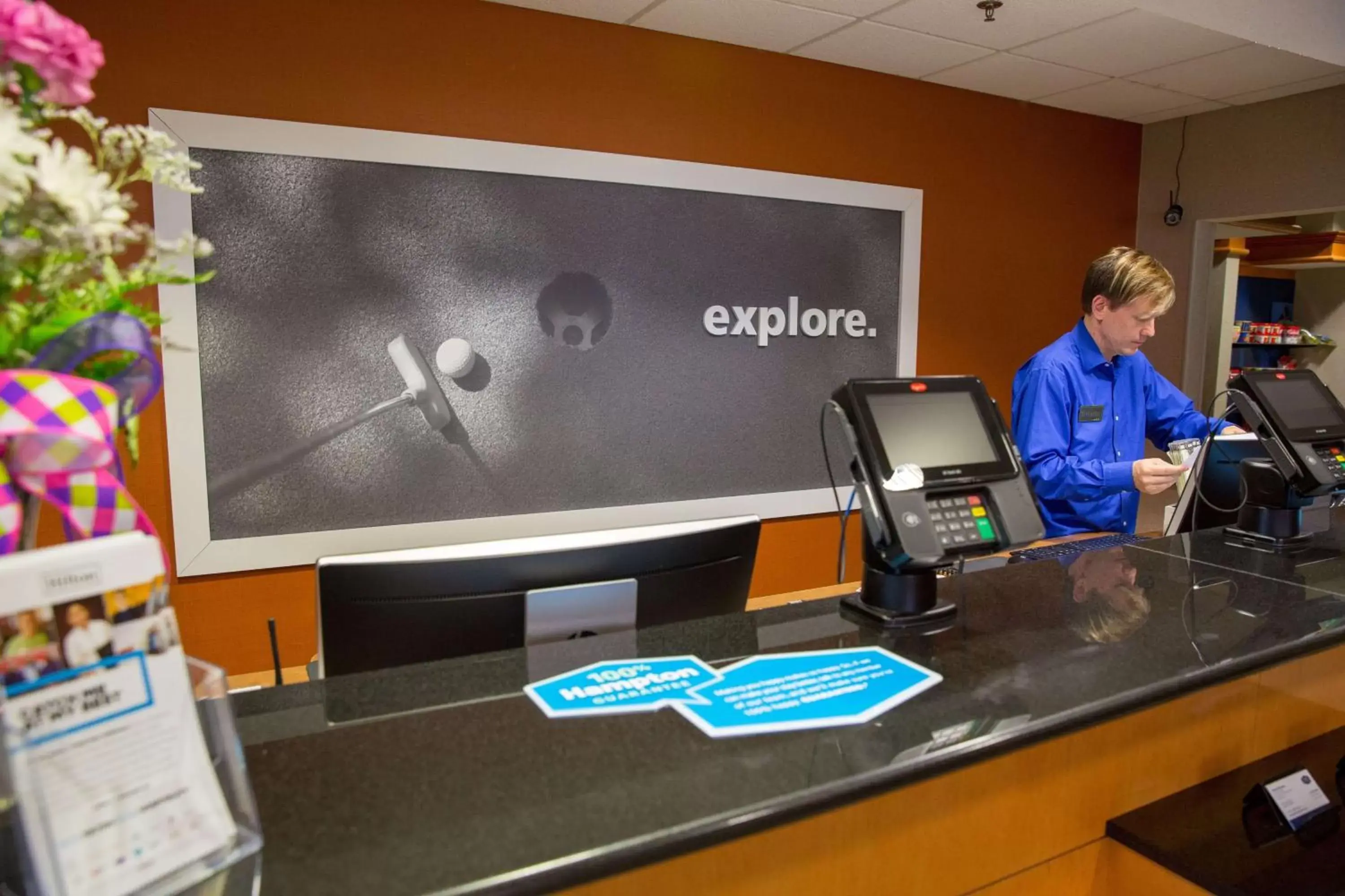 Lobby or reception in Hampton Inn & Suites Grenada Lobby or reception in Hampton Inn & Suites Grenada
