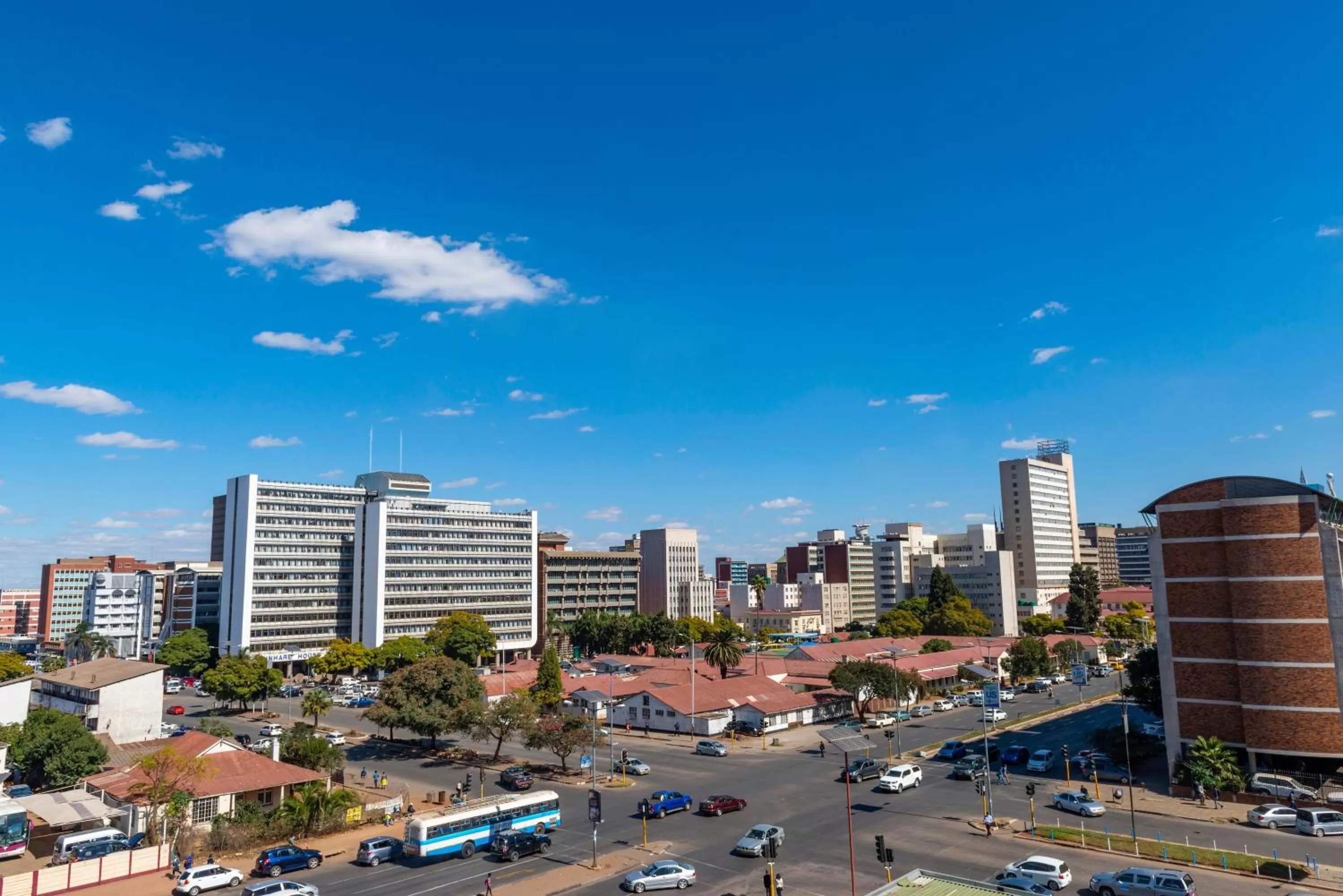 City view in N1 Hotel Samora Machel Harare