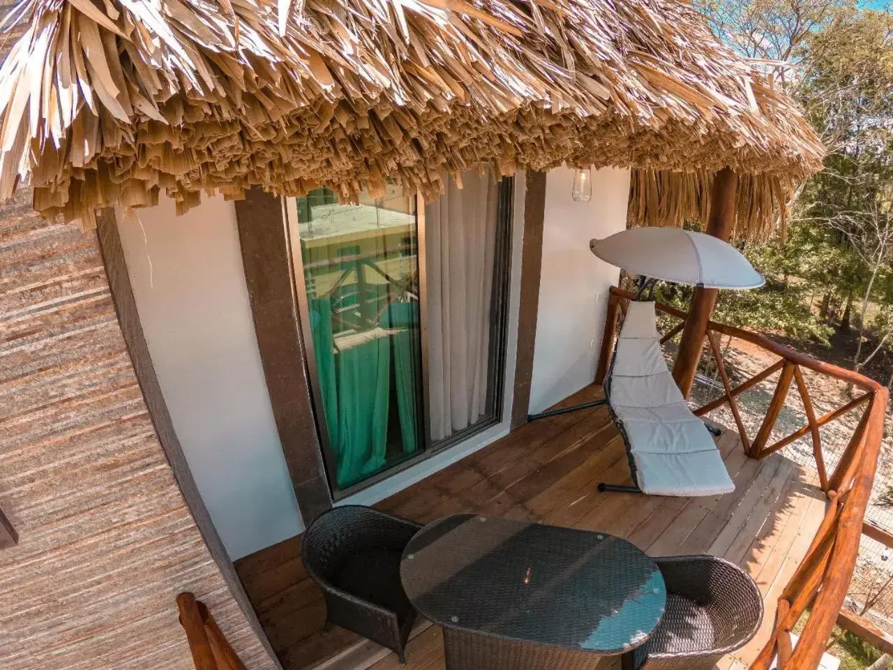 Balcony/Terrace in Hotel Pancho Villas Bacalar Vista a Laguna