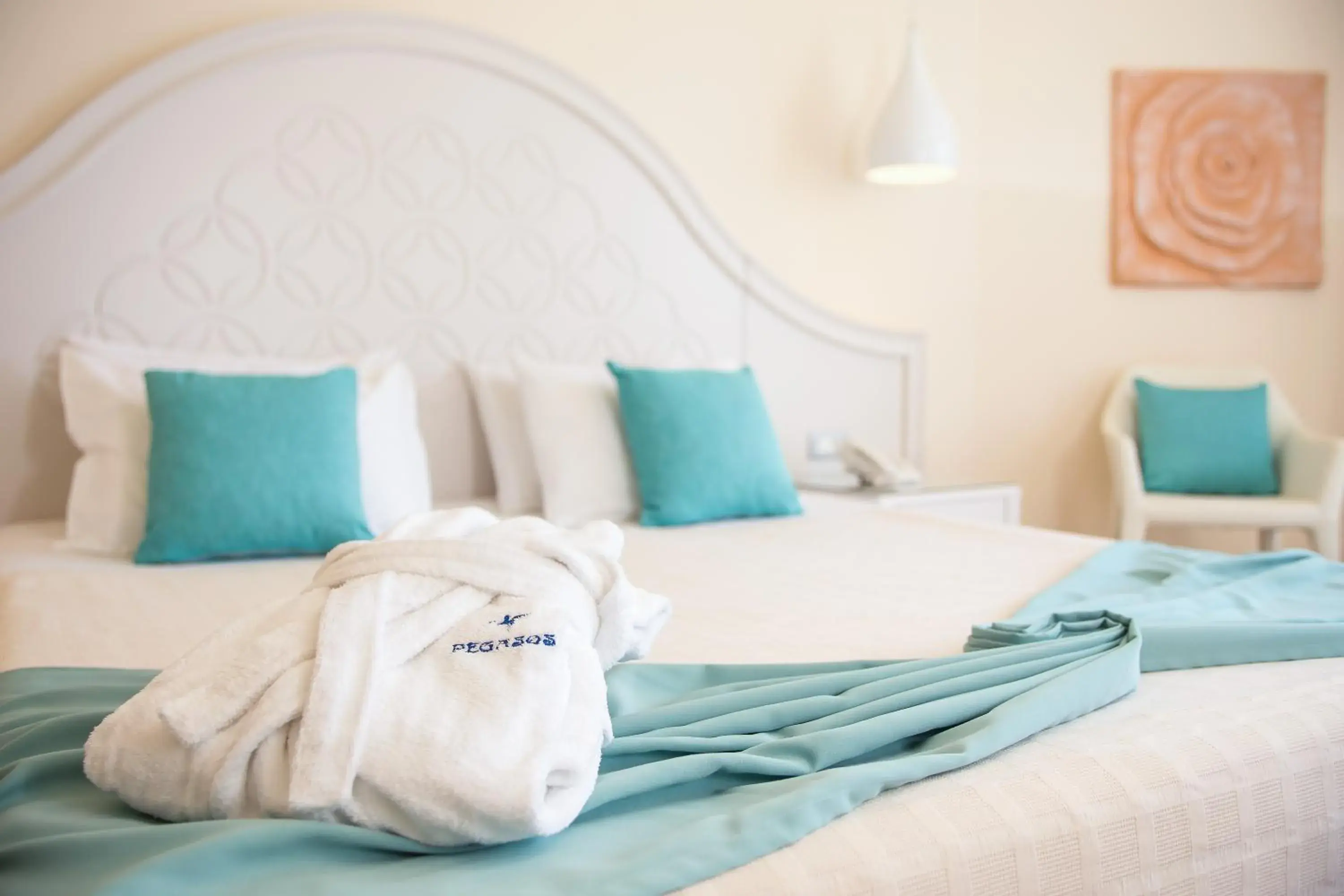 Bedroom, Bed in Pegasos Deluxe Beach Hotel