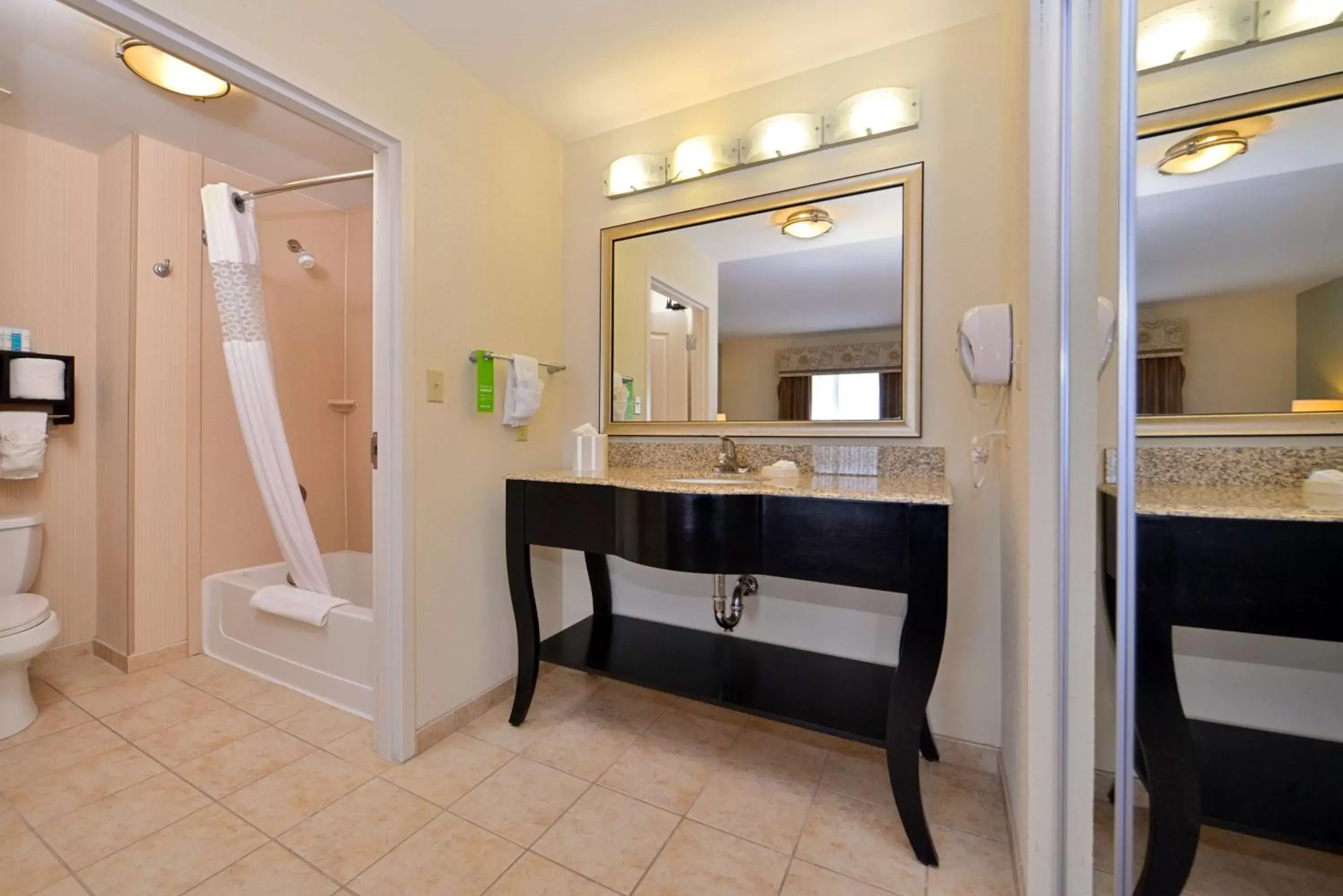 Kitchen or kitchenette, Bathroom in Hampton Inn Pecos