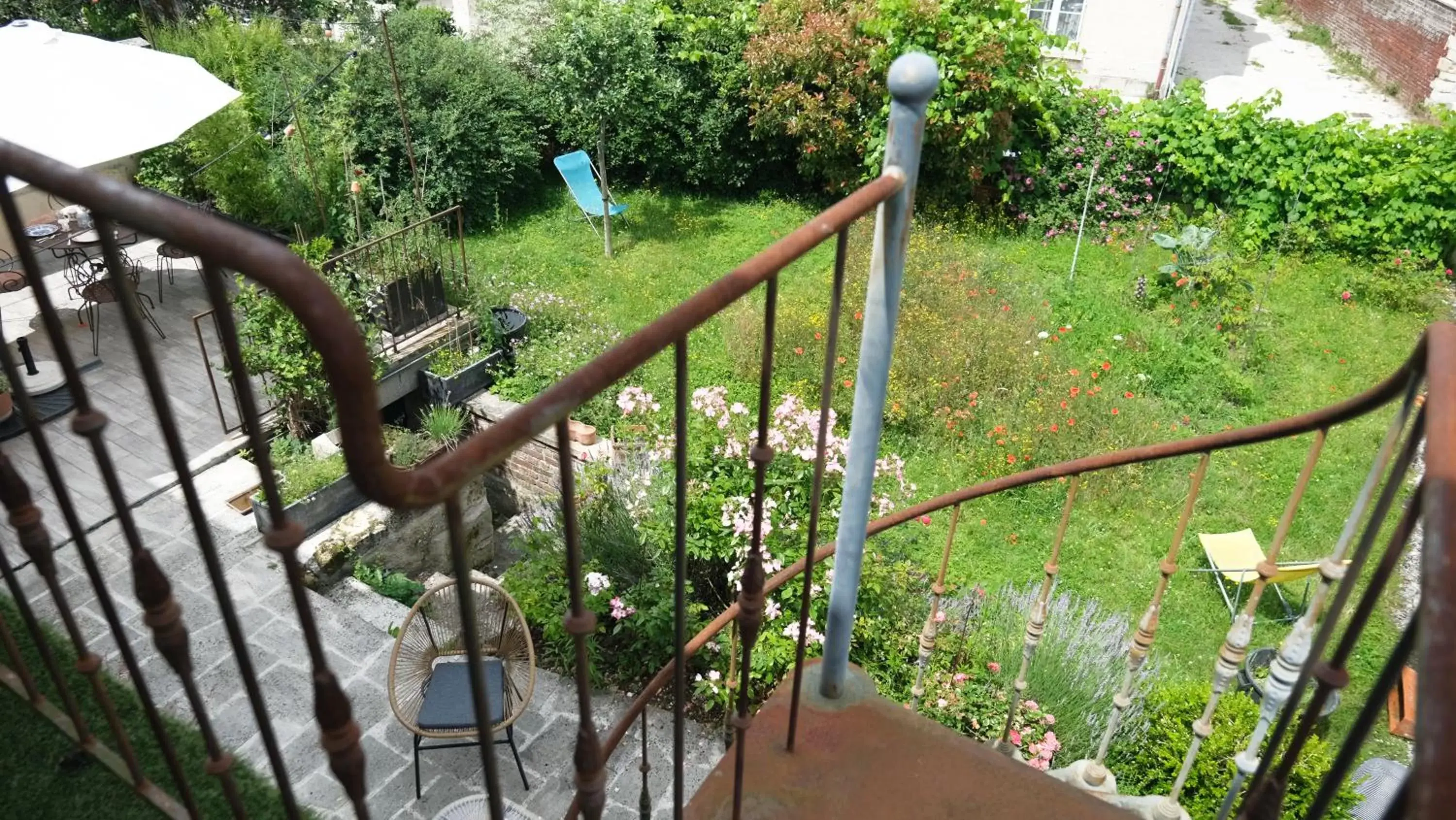 Garden, Balcony/Terrace in Chez Ric et Fer