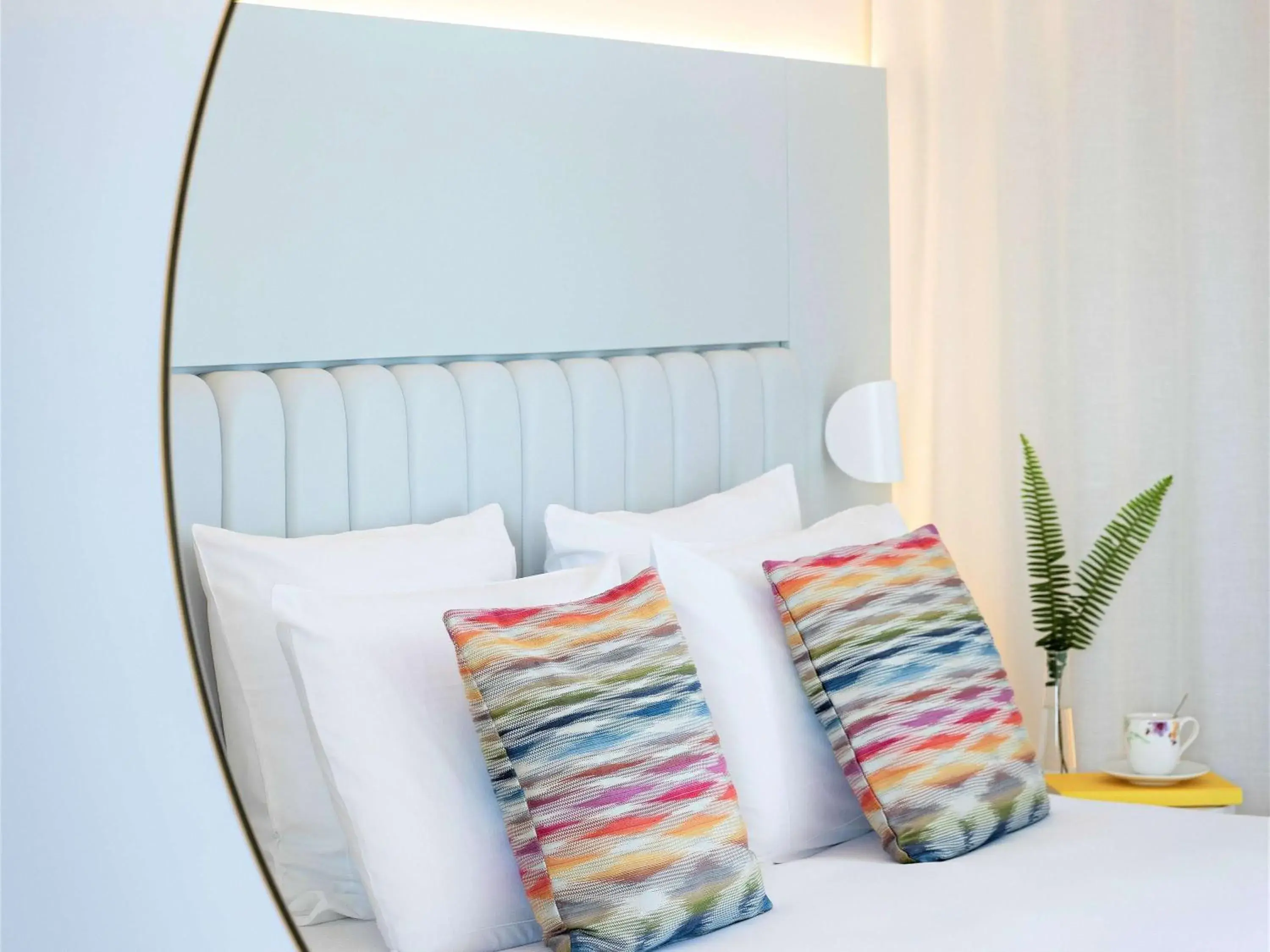 Bedroom, Bed in Hotel Croisette Beach Cannes Mgallery