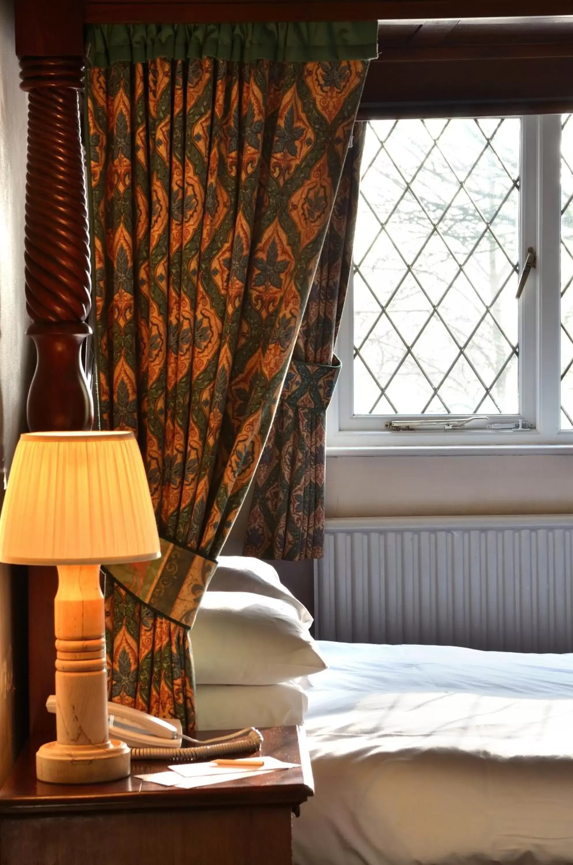 Decorative detail, Bed in Damson Dene Hotel