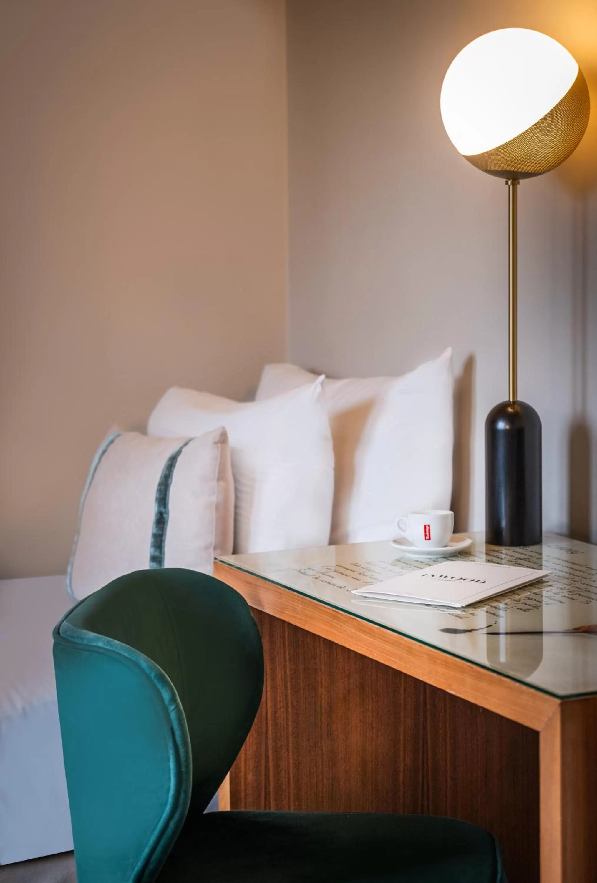 Decorative detail, Bed in Hôtel Le Tourville by Inwood Hotels