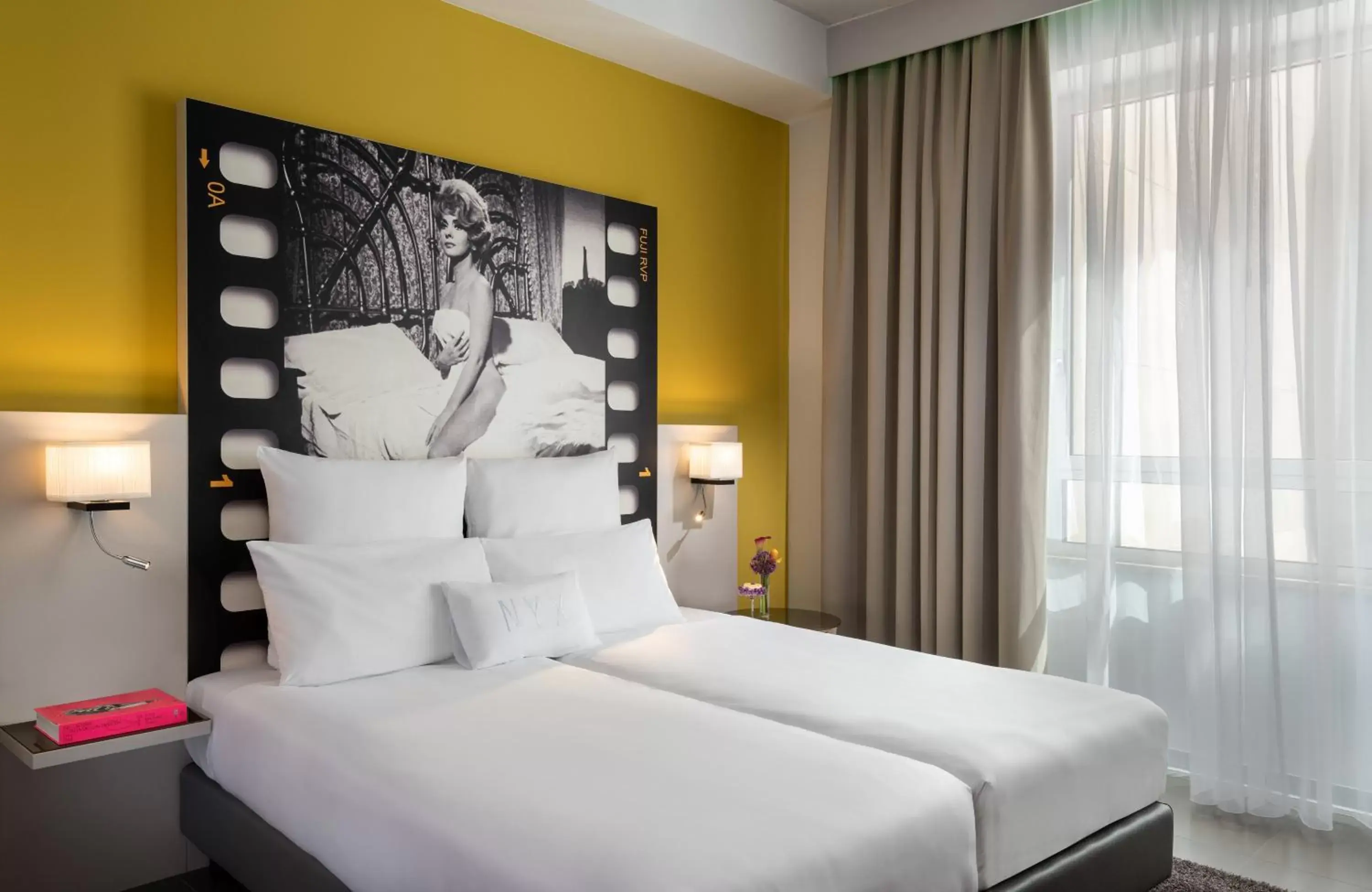 Bedroom, Bed in NYX Hotel Milan by Leonardo Hotels