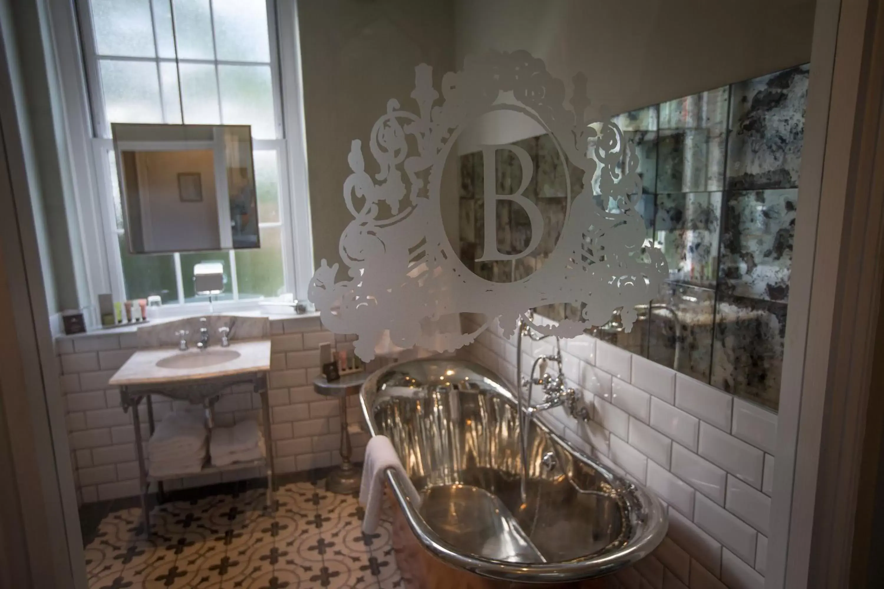 Bathroom in Bowburn Hall Hotel