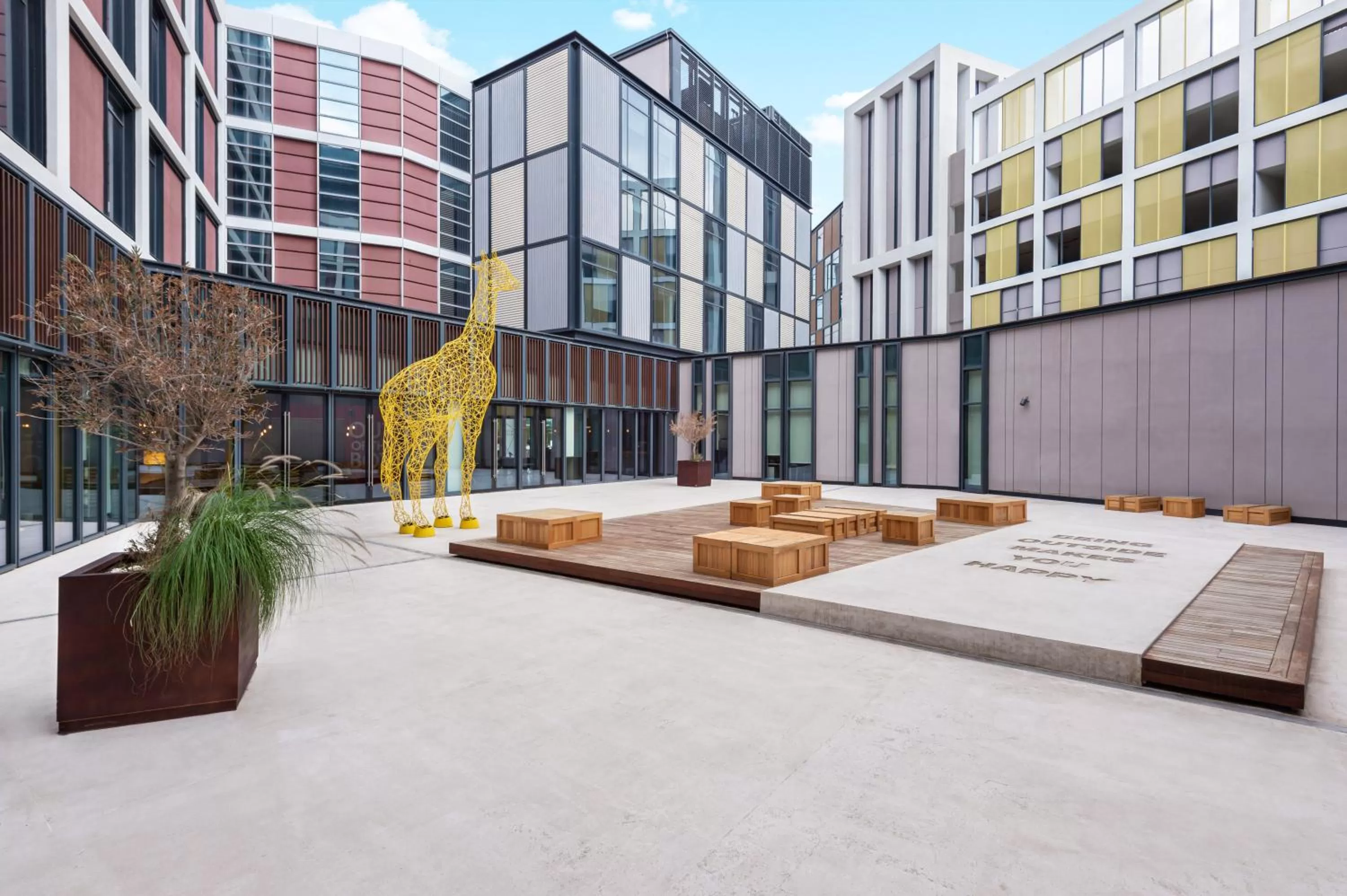 Property building in Hampton by Hilton Dubai Al Seef