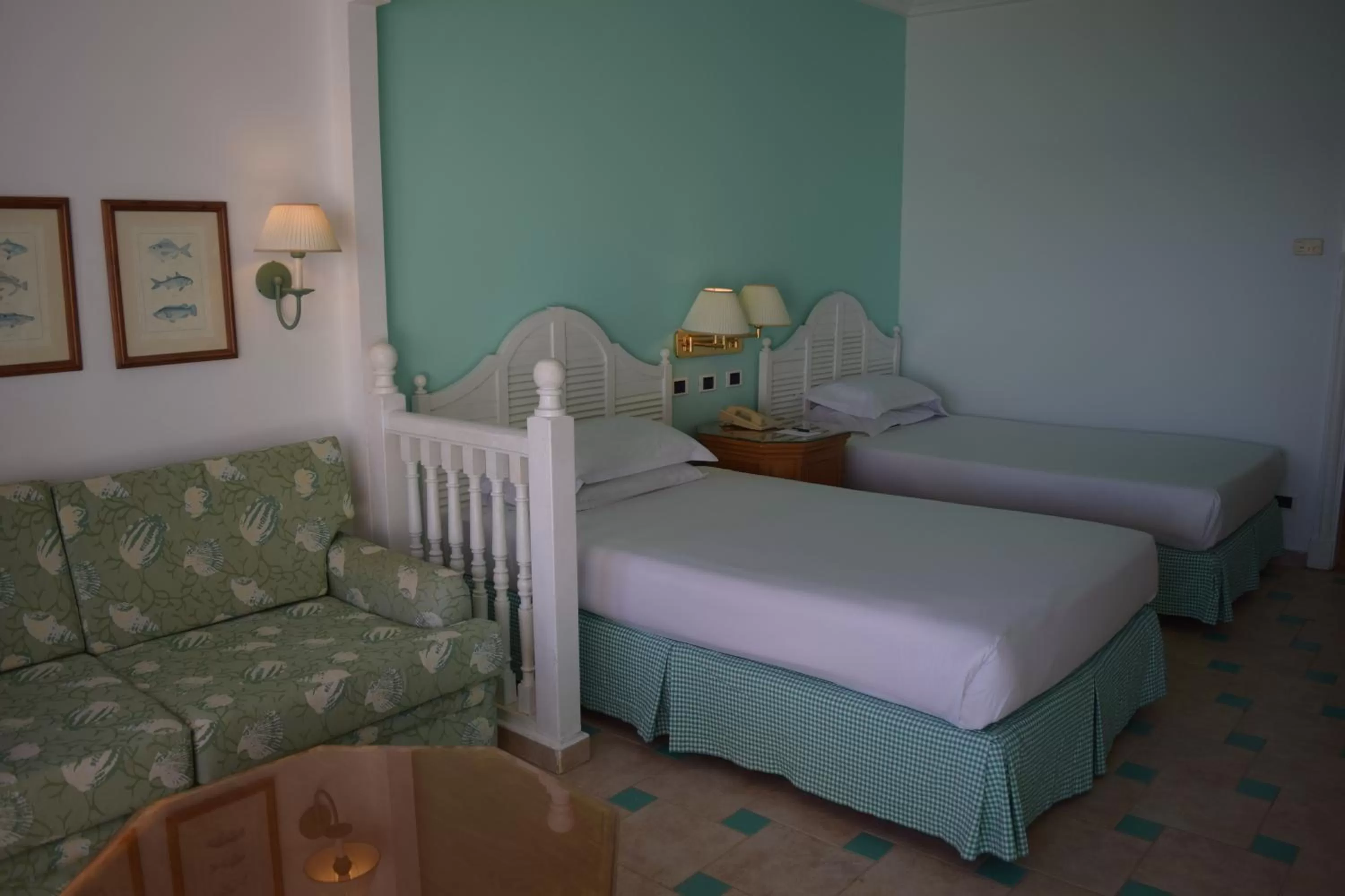 Seating area, Bed in Sheraton Sharm Hotel, Resort, Villas & Spa