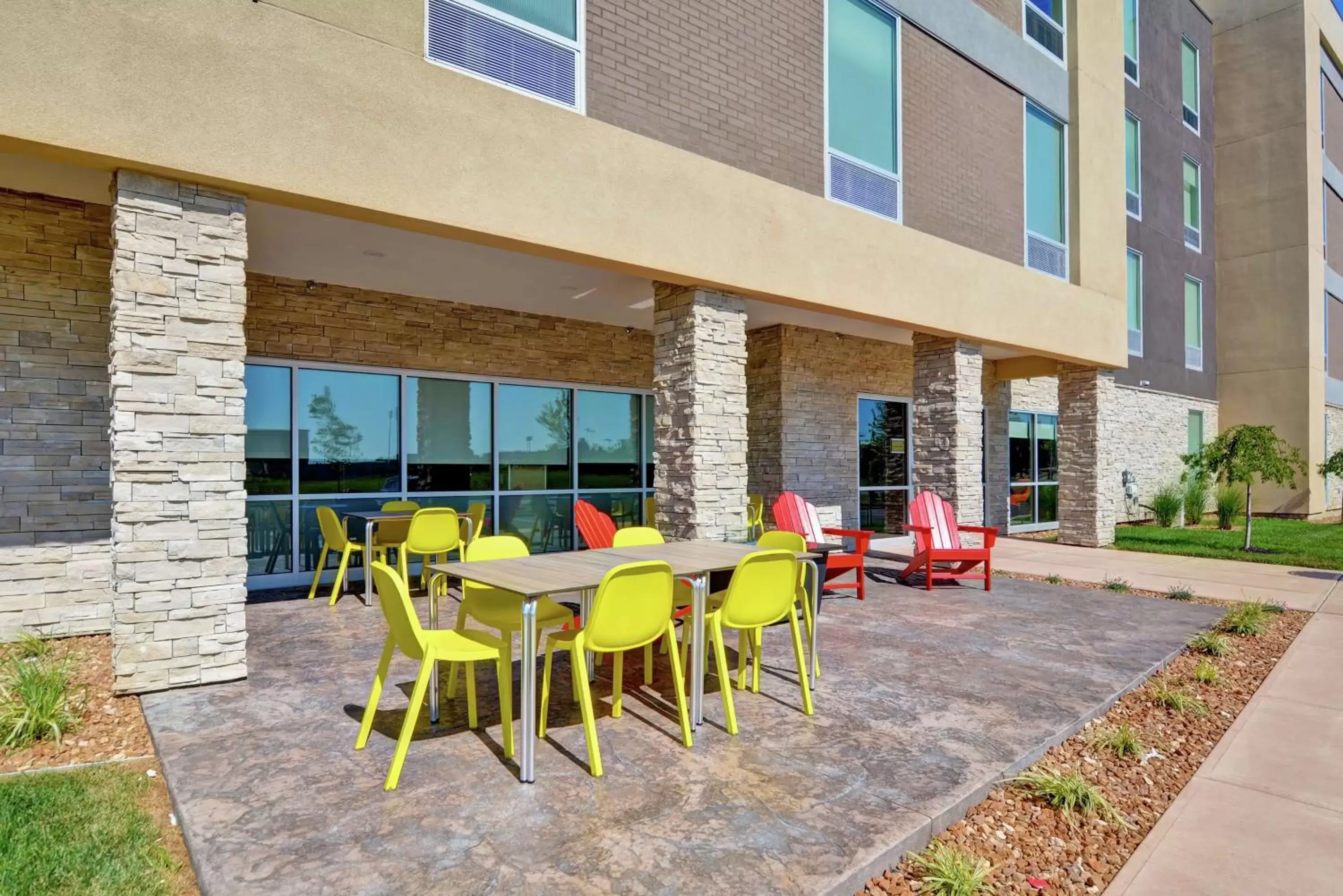 Patio in Home2 Suites By Hilton Dayton Vandalia