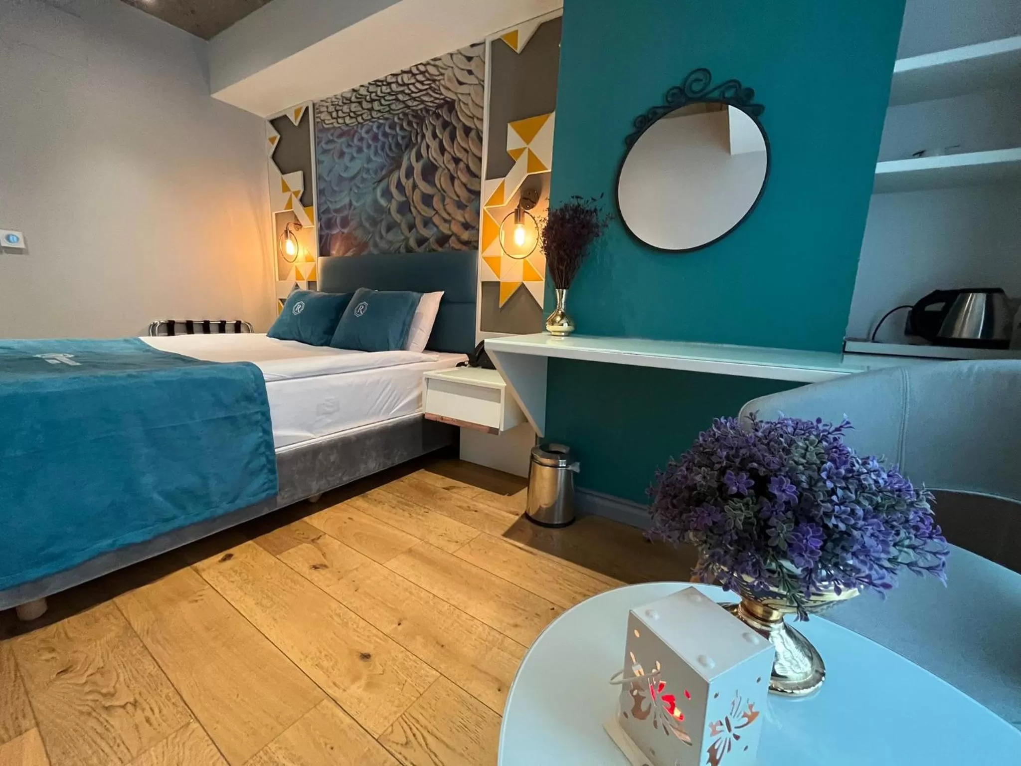 Bed in Royal Galata Hotel